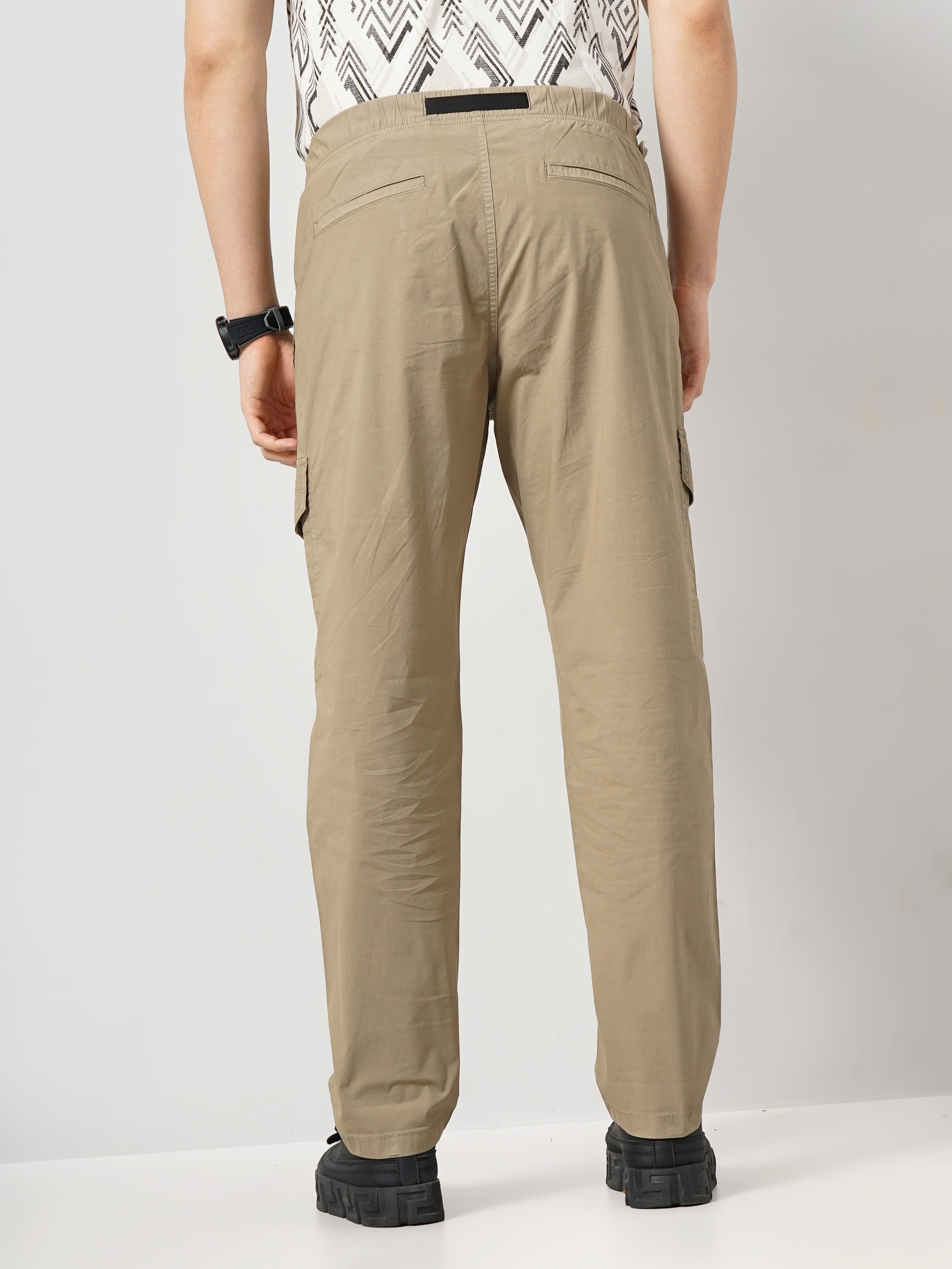 Axel Arigato Park Twill Cargo Trousers in Natural for Men | Lyst