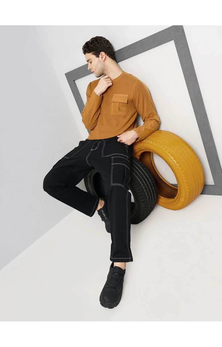 Black Loose Fit Cargos