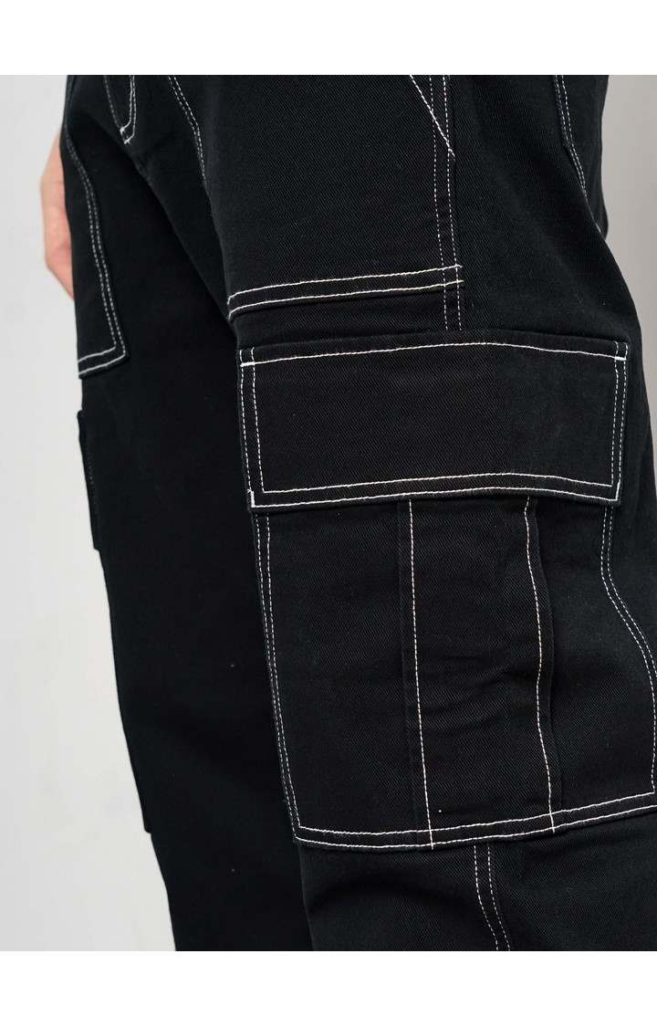 Black Loose Fit Cargos