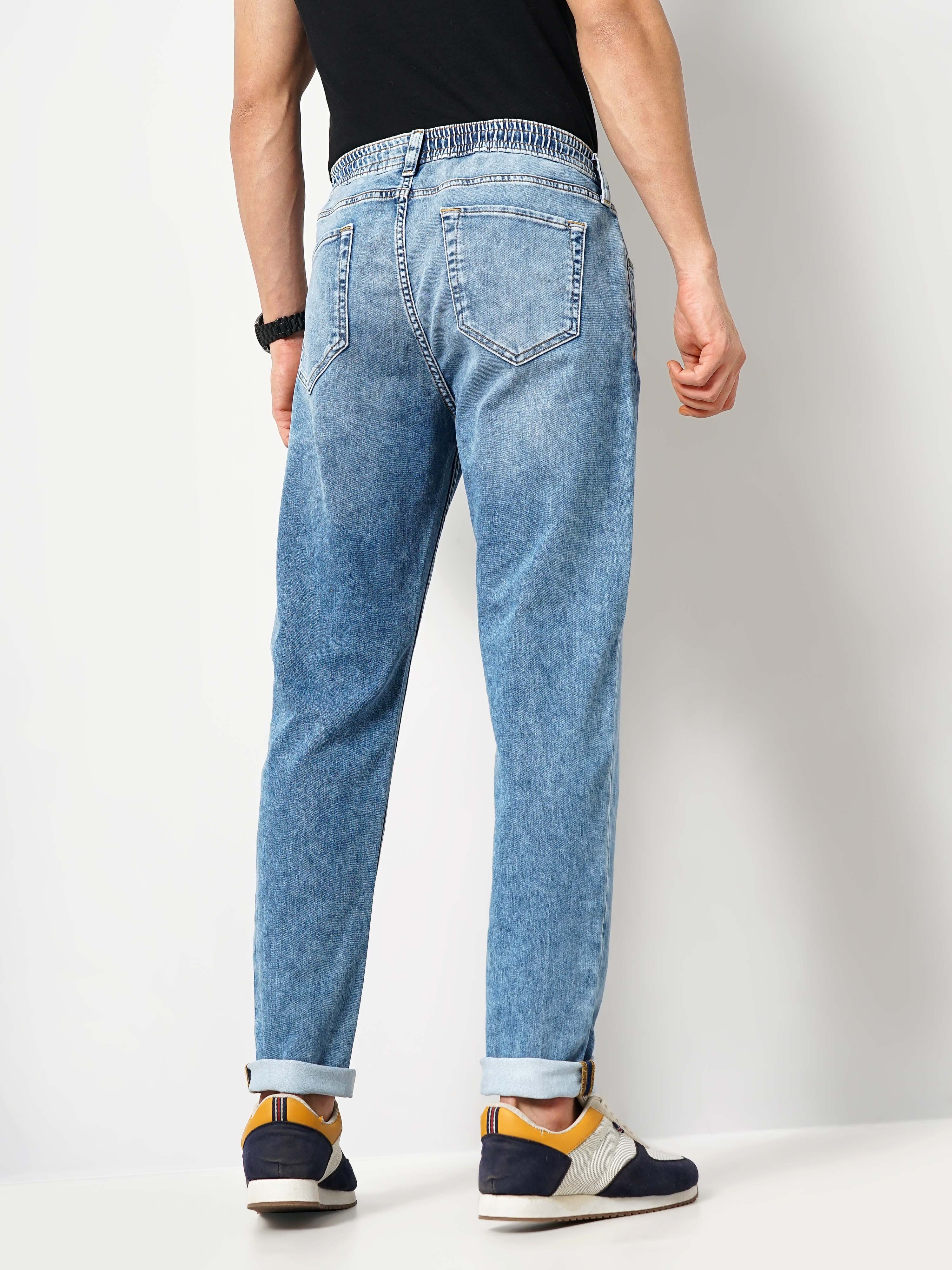 celio | Celio Men Blue Solid Slim Fit Cotton Jeans 2