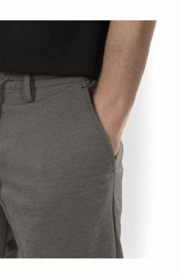 Celio Men Navy Blue Solid Regular Fit Polyester Casual Shorts