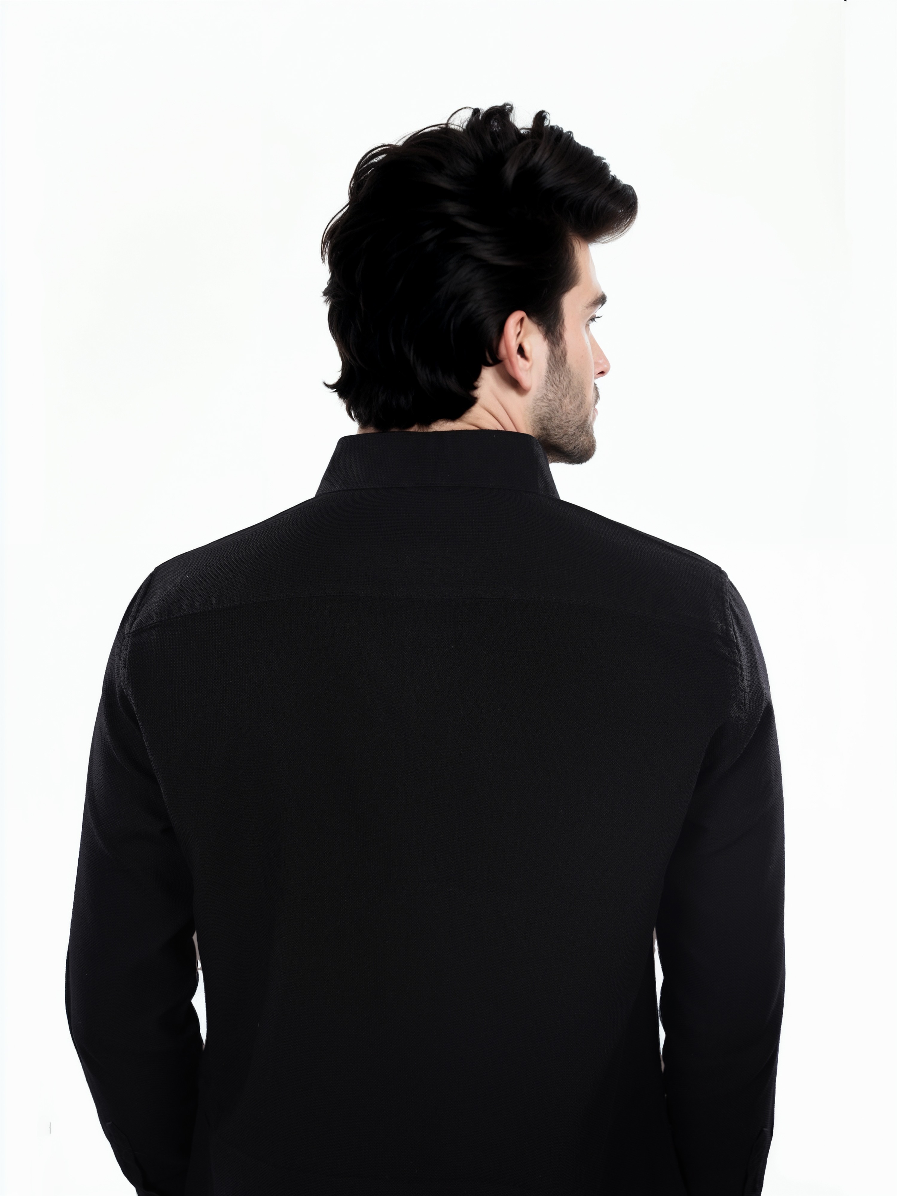 Celio Men Black Solid Regular Fit Cotton Formal Shirt