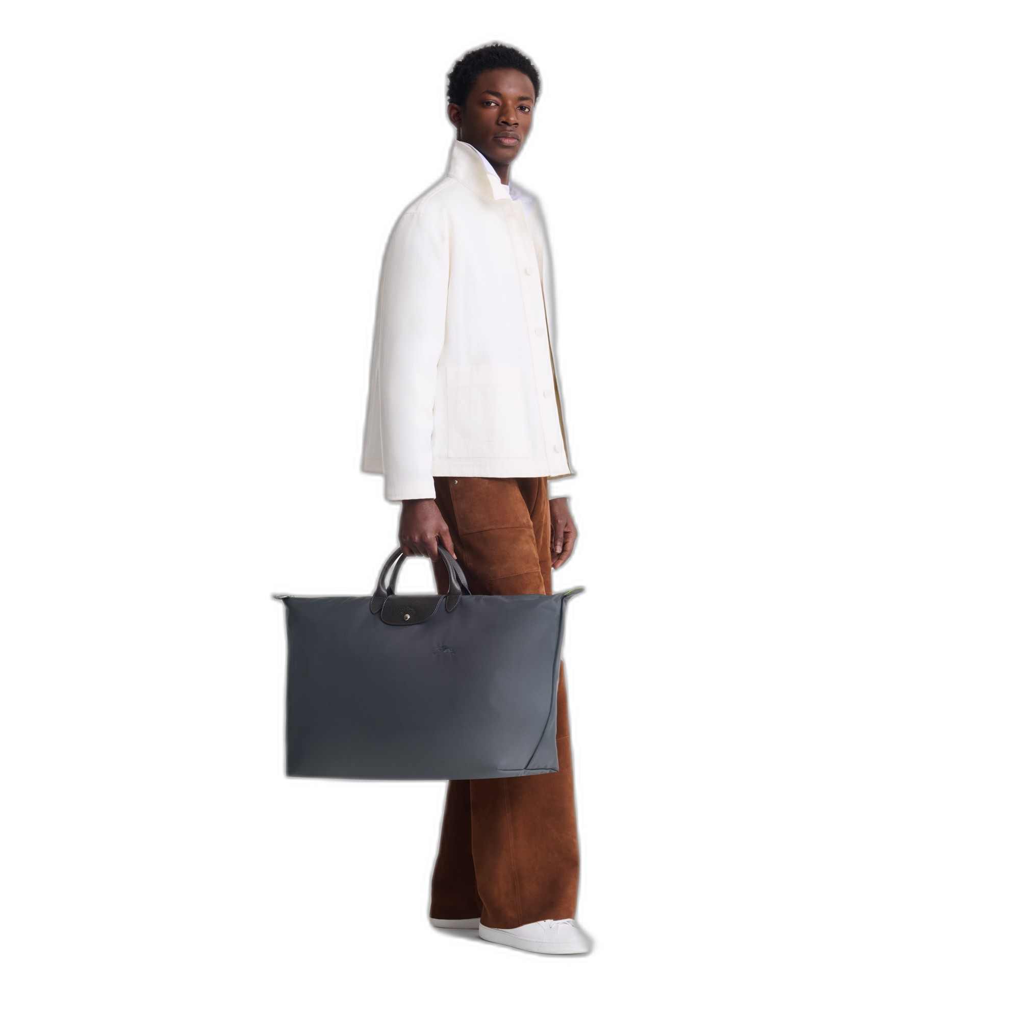 LE PLIAGE GREEN TRAVEL BAG GRAPHITE
