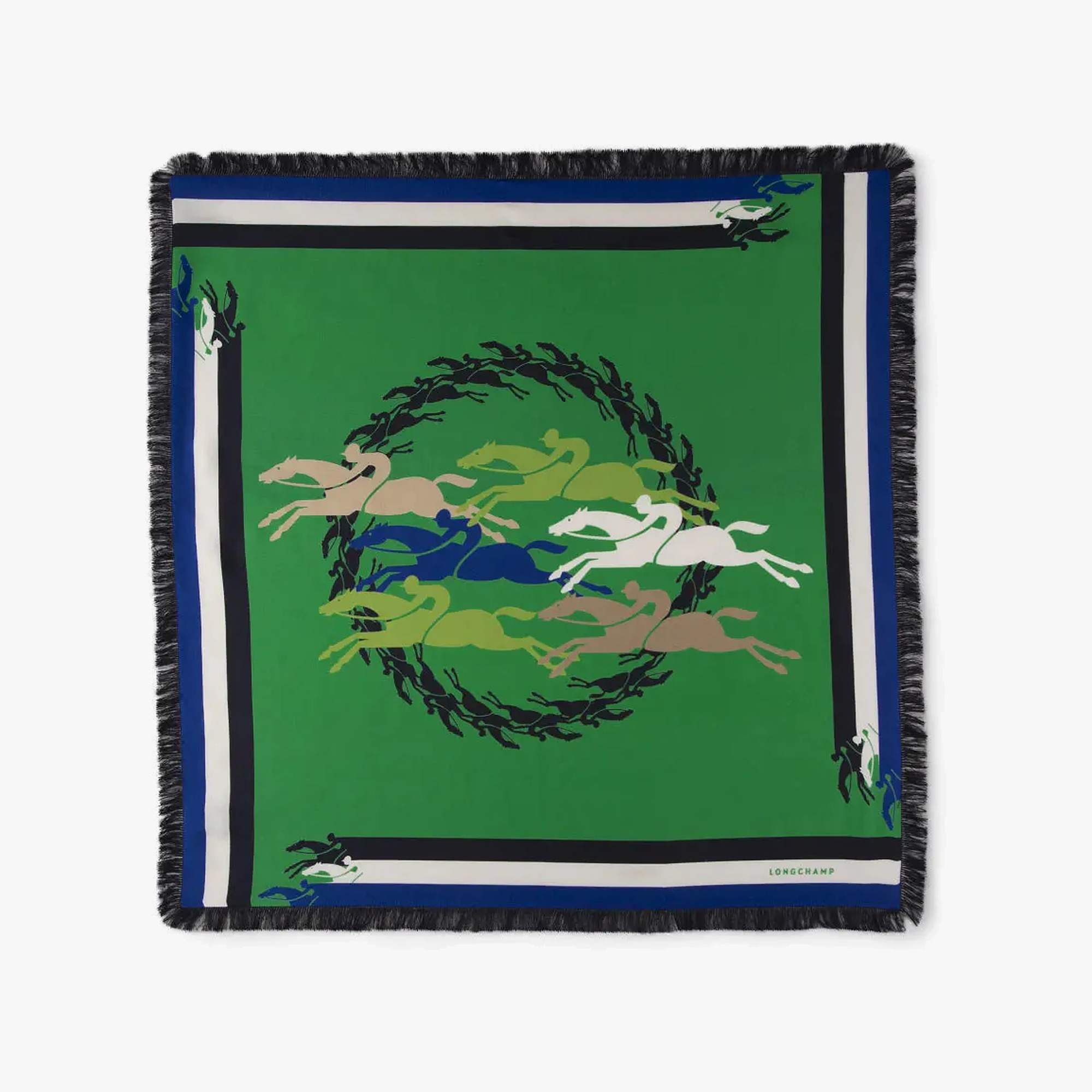 Longchamp Jumping Silk scarf 70