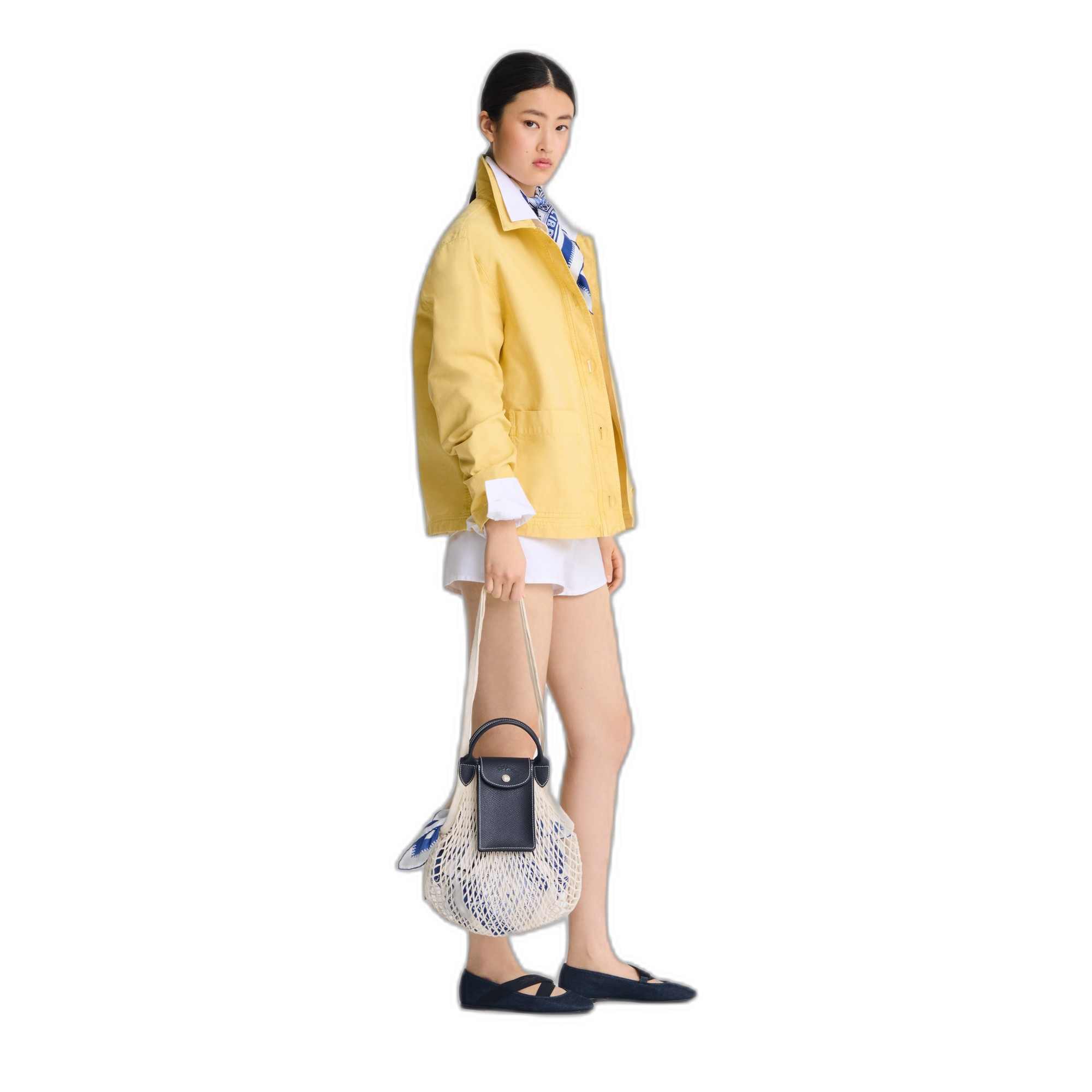 LE PLIAGE FILET WORKER SHOULDER BAG NAVY