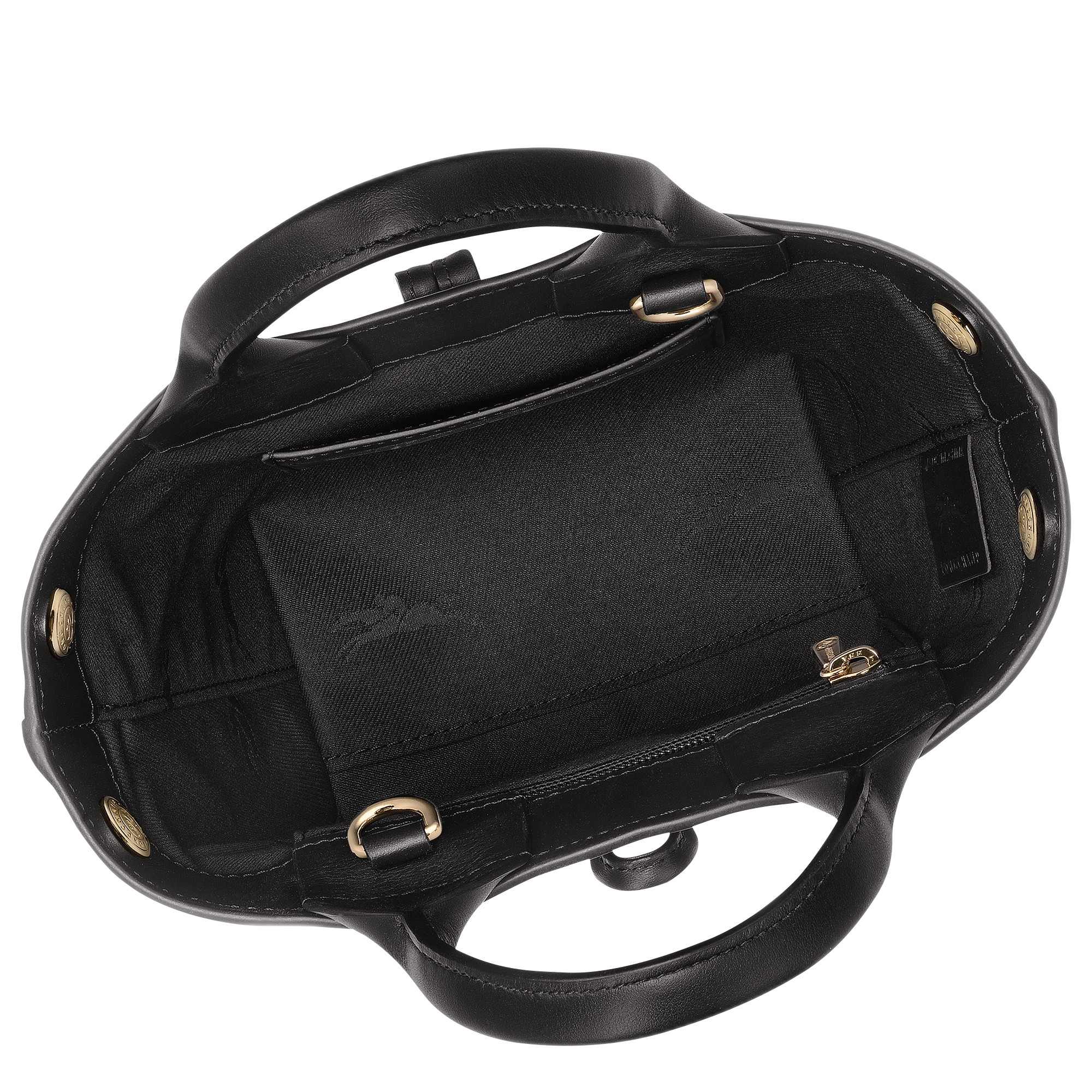 LE ROSEAU SLEEK TOP HANDLE BAG BLACK
