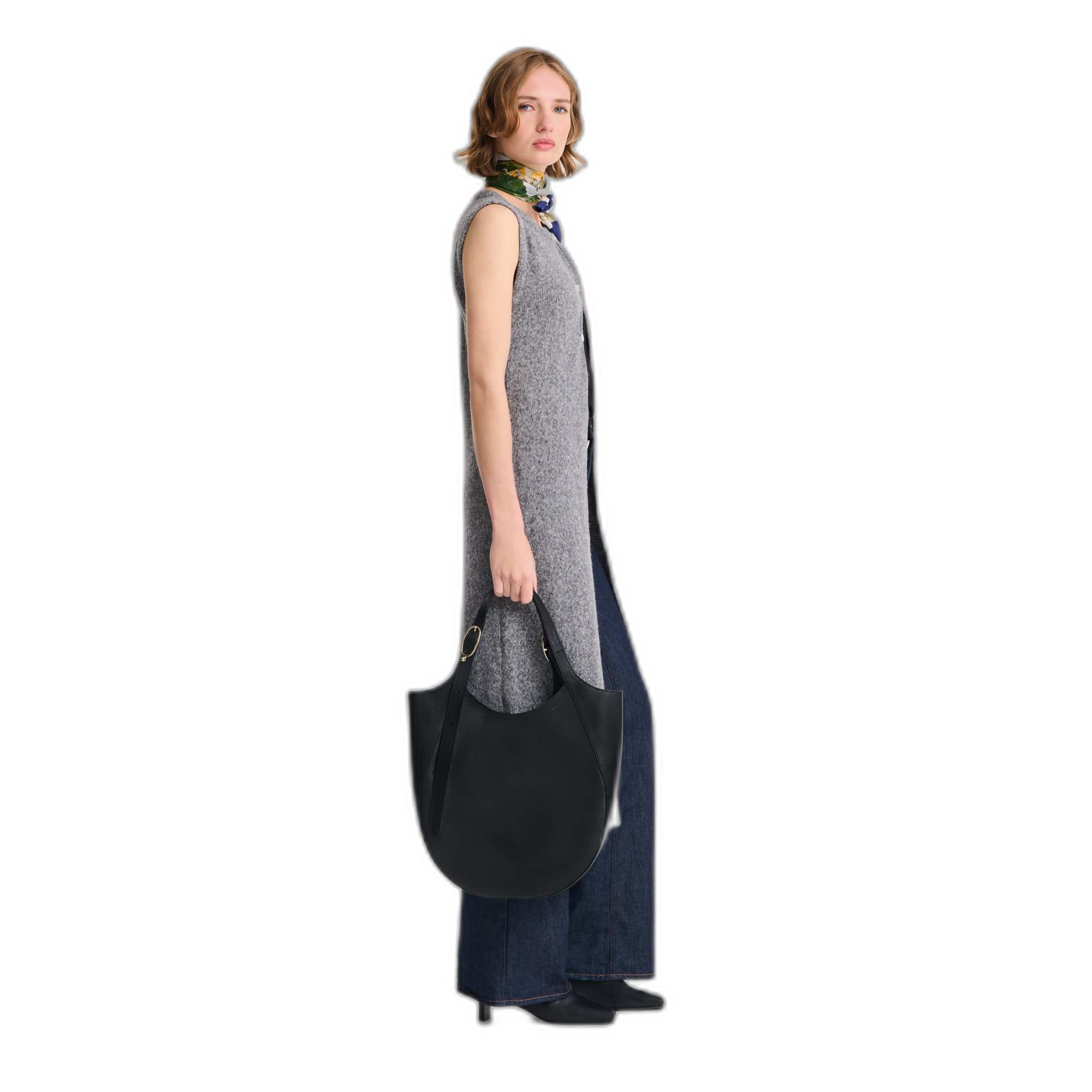LE FOULONNE SHOULDER BAG BLACK