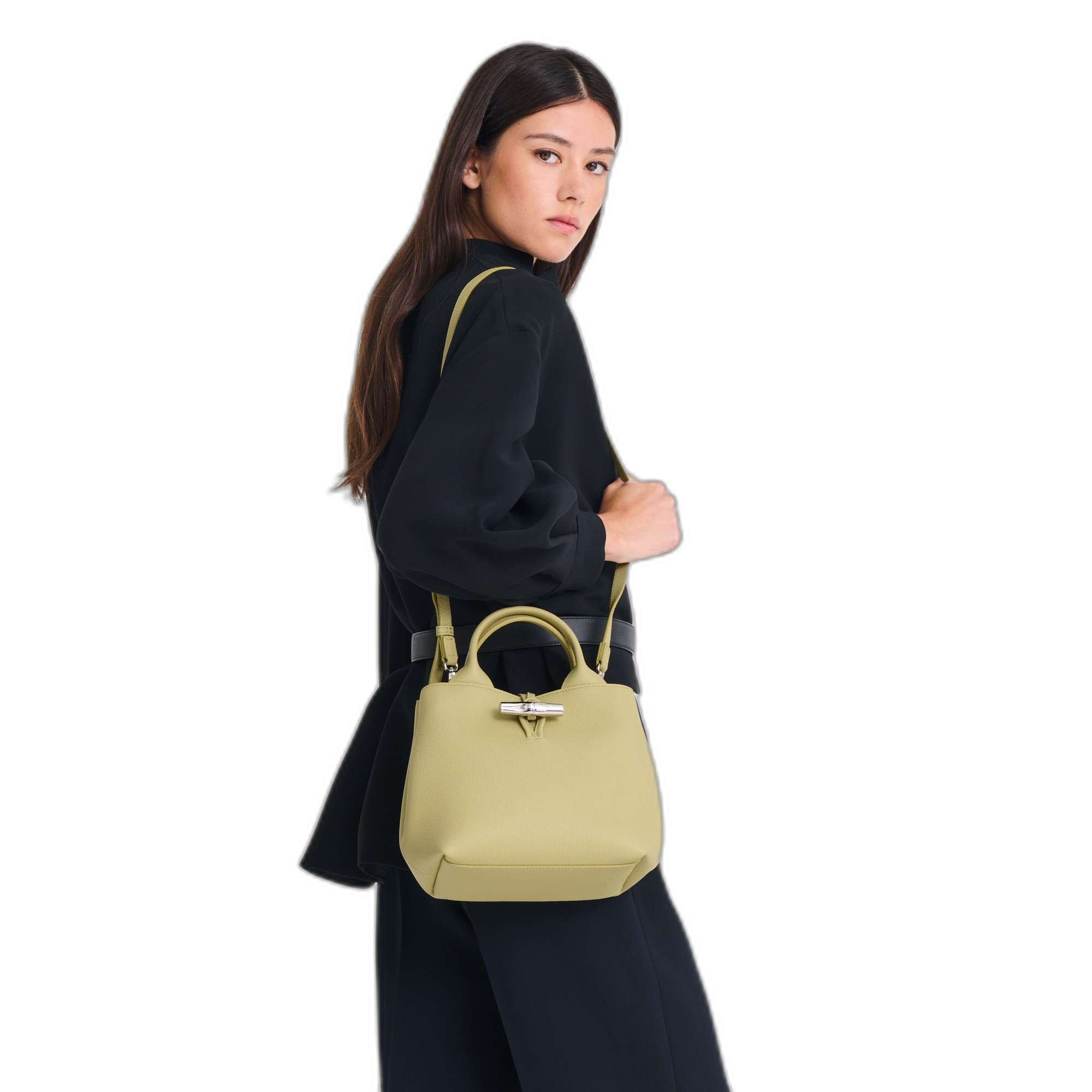 LE ROSEAU TOP HANDLE BAG PISTACHIO
