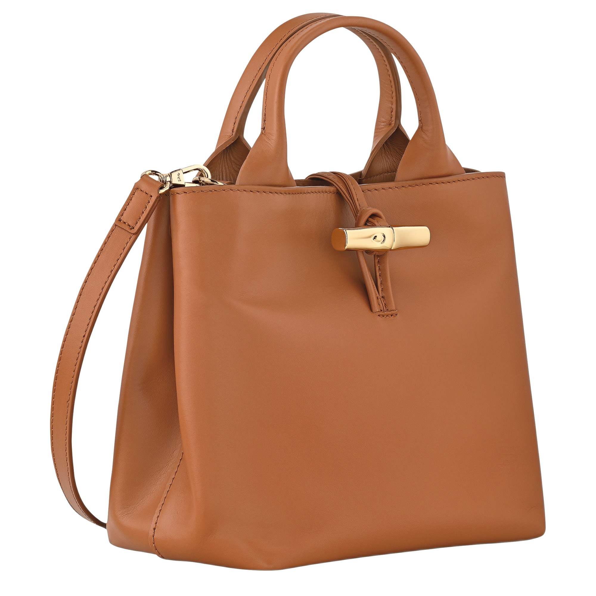 LE ROSEAU SLEEK TOP HANDLE BAG CASHEW