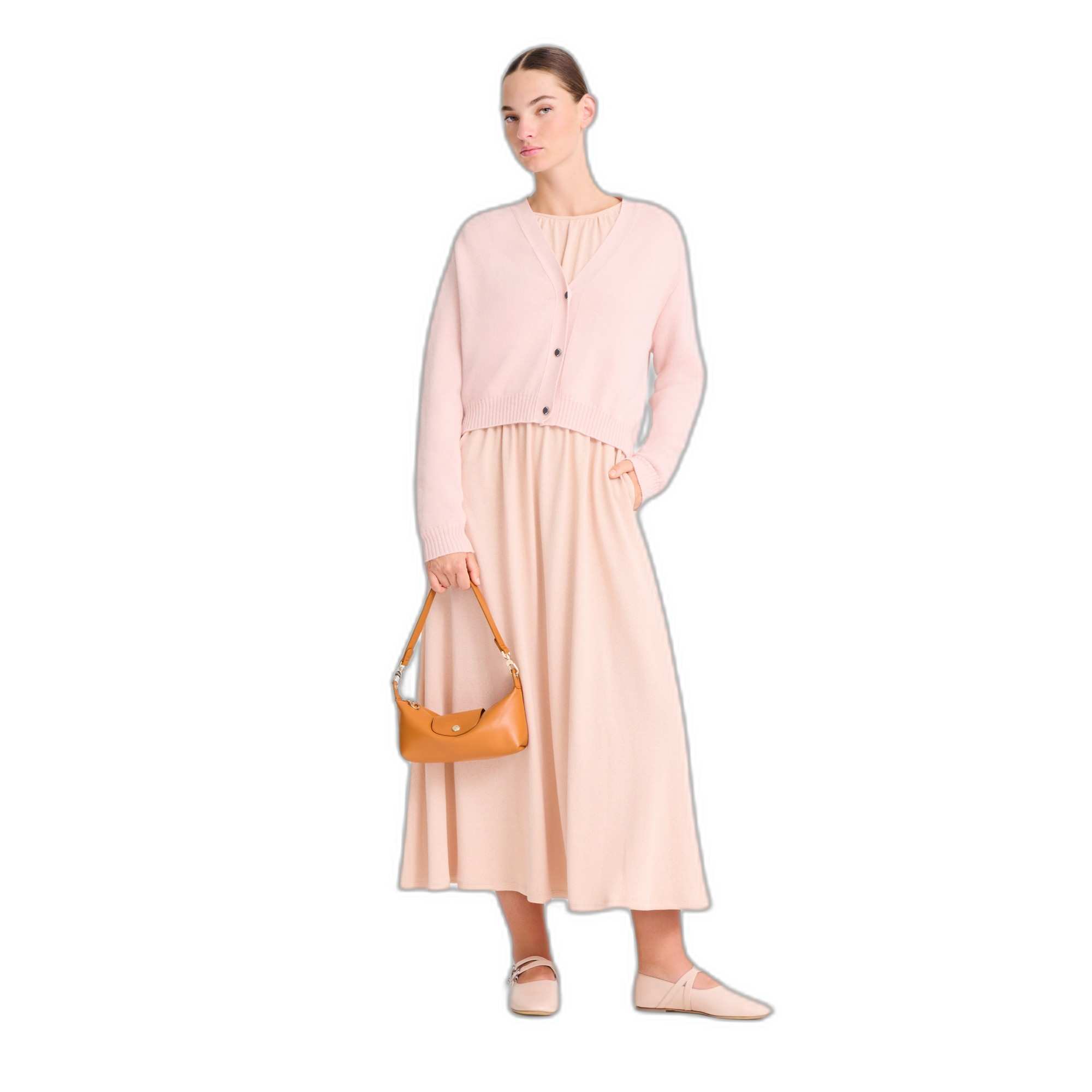 LE PLIAGE XTRA BOW SHOULDER BAG AMBER