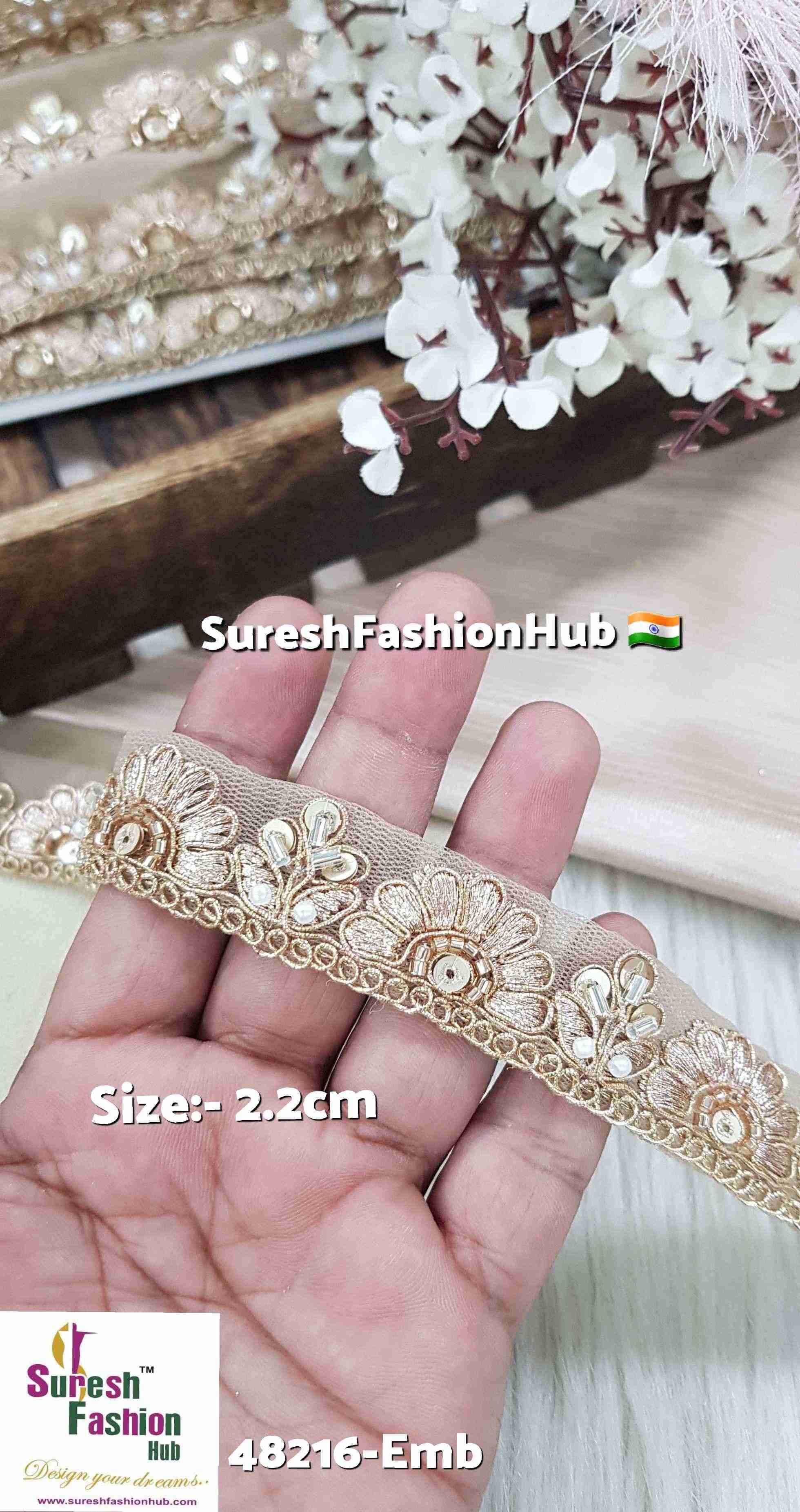 Rose Gold Floral Net Lace