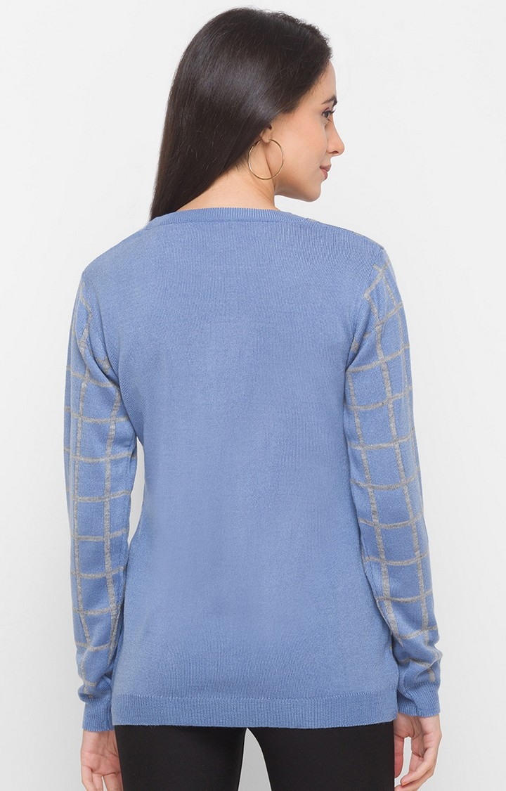 globus | Blue Checked Sweater 4