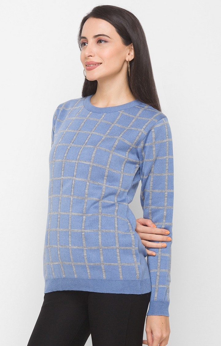 globus | Blue Checked Sweater 3