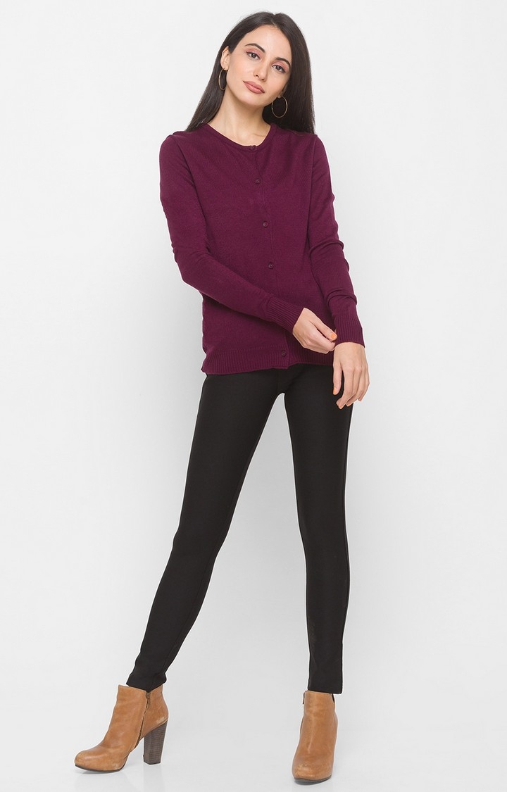 globus | Purple Solid Sweater 1