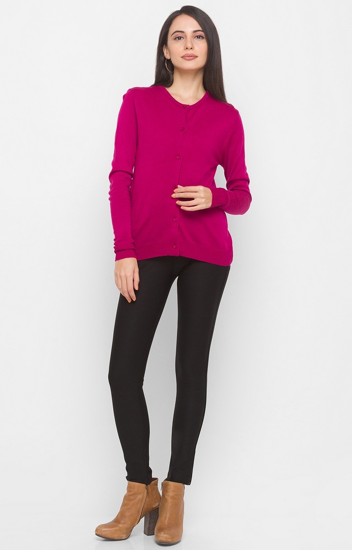 globus | Pink Solid Sweater 1