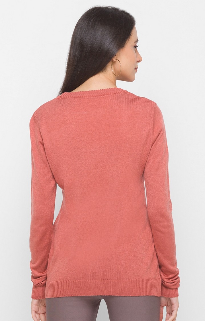 globus | Orange Solid Sweater 4