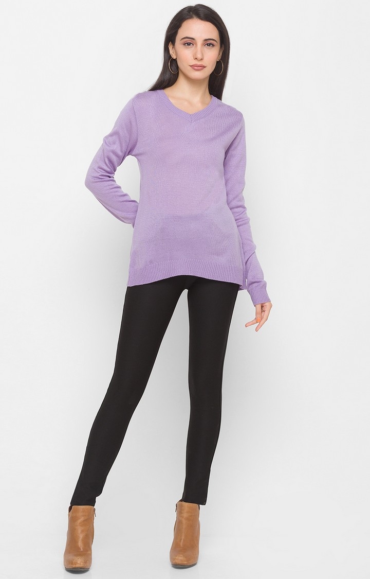 globus | Purple Solid Sweater 1