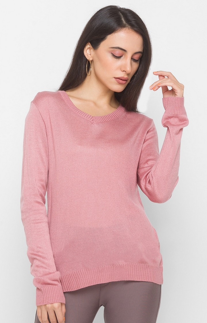 globus | Pink Solid Sweater 0