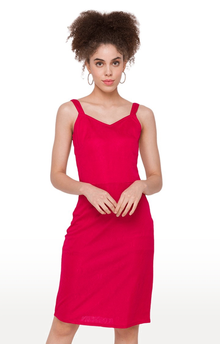 globus | Globus Self Design Red Dress 0