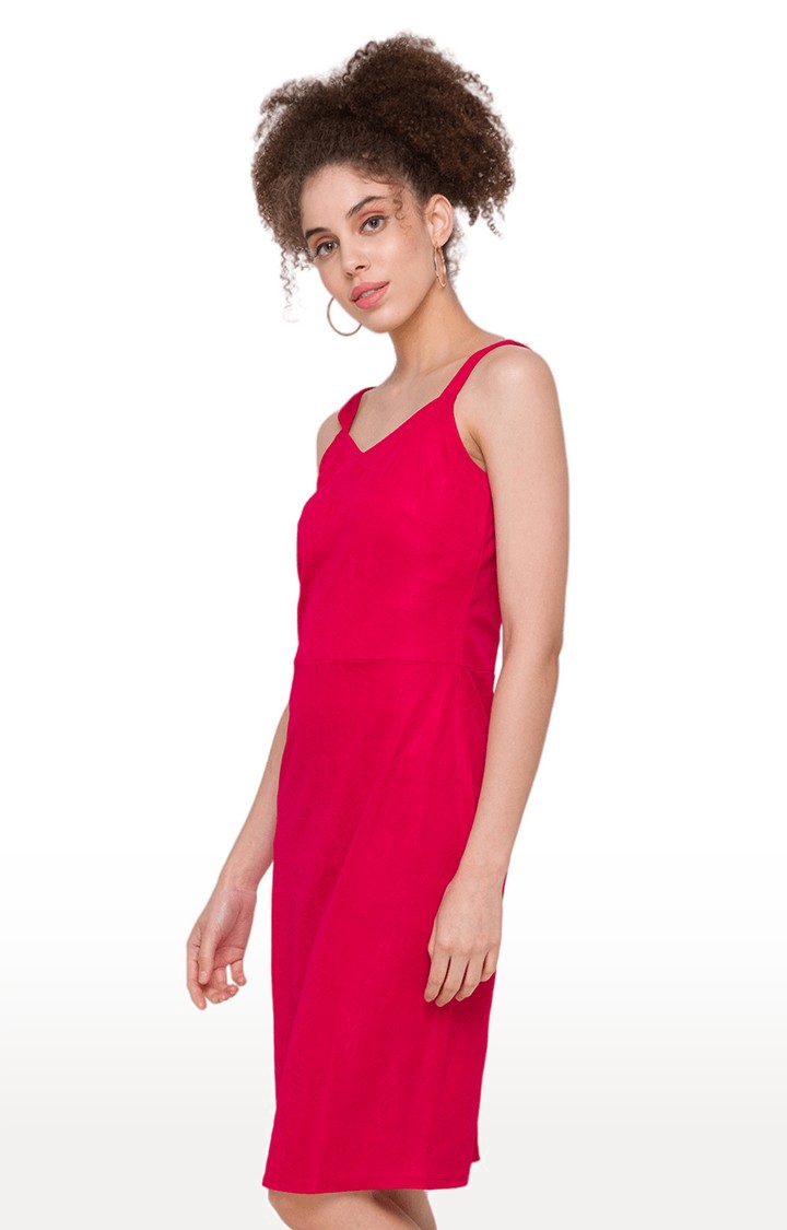 globus | Globus Self Design Red Dress 3