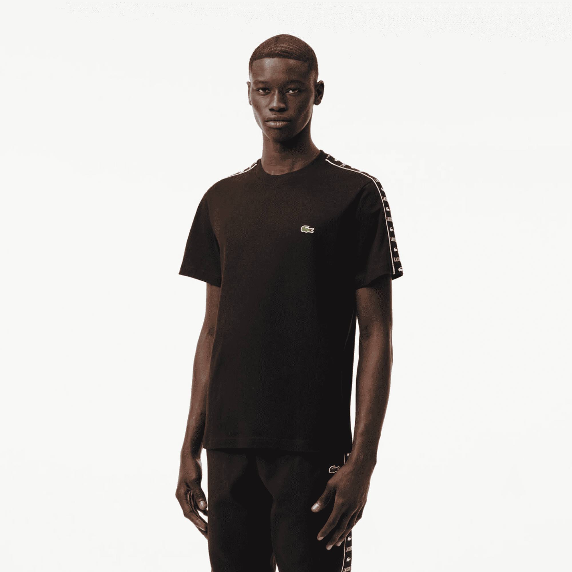 Men's Logo Stripe Cotton T-Shirt