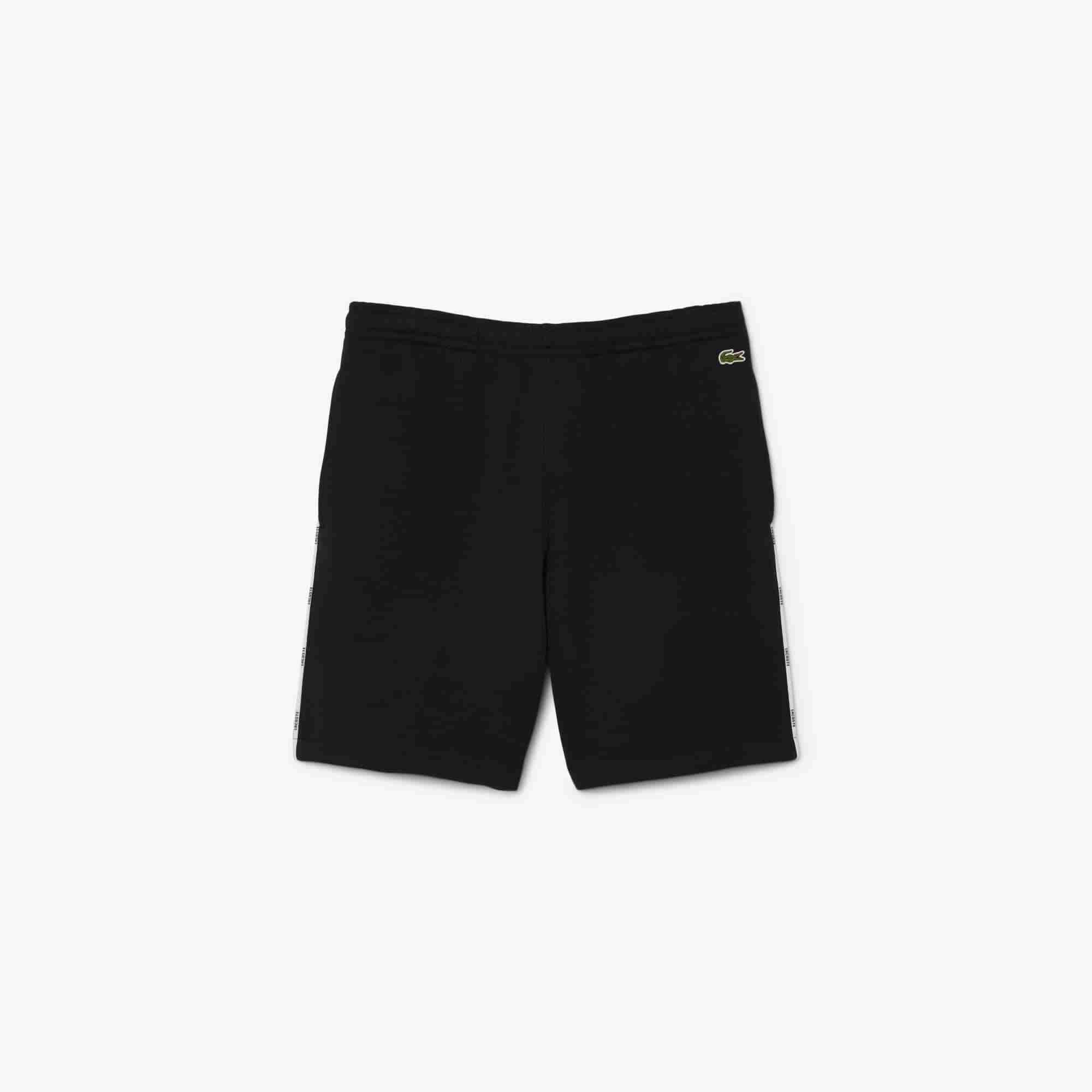Logo Trim Cotton Fleece Shorts