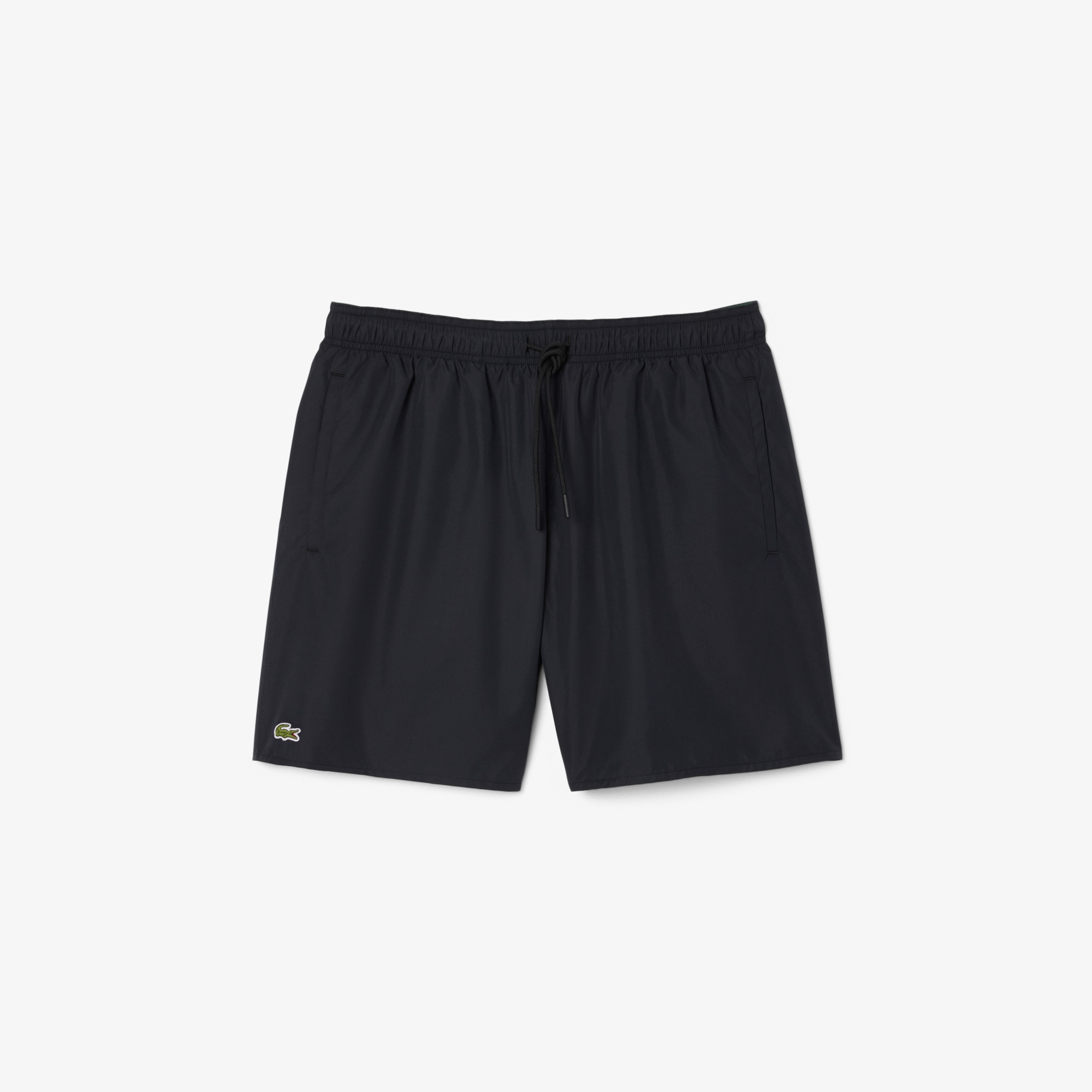 Mid Length Monochrome Swim Trunks