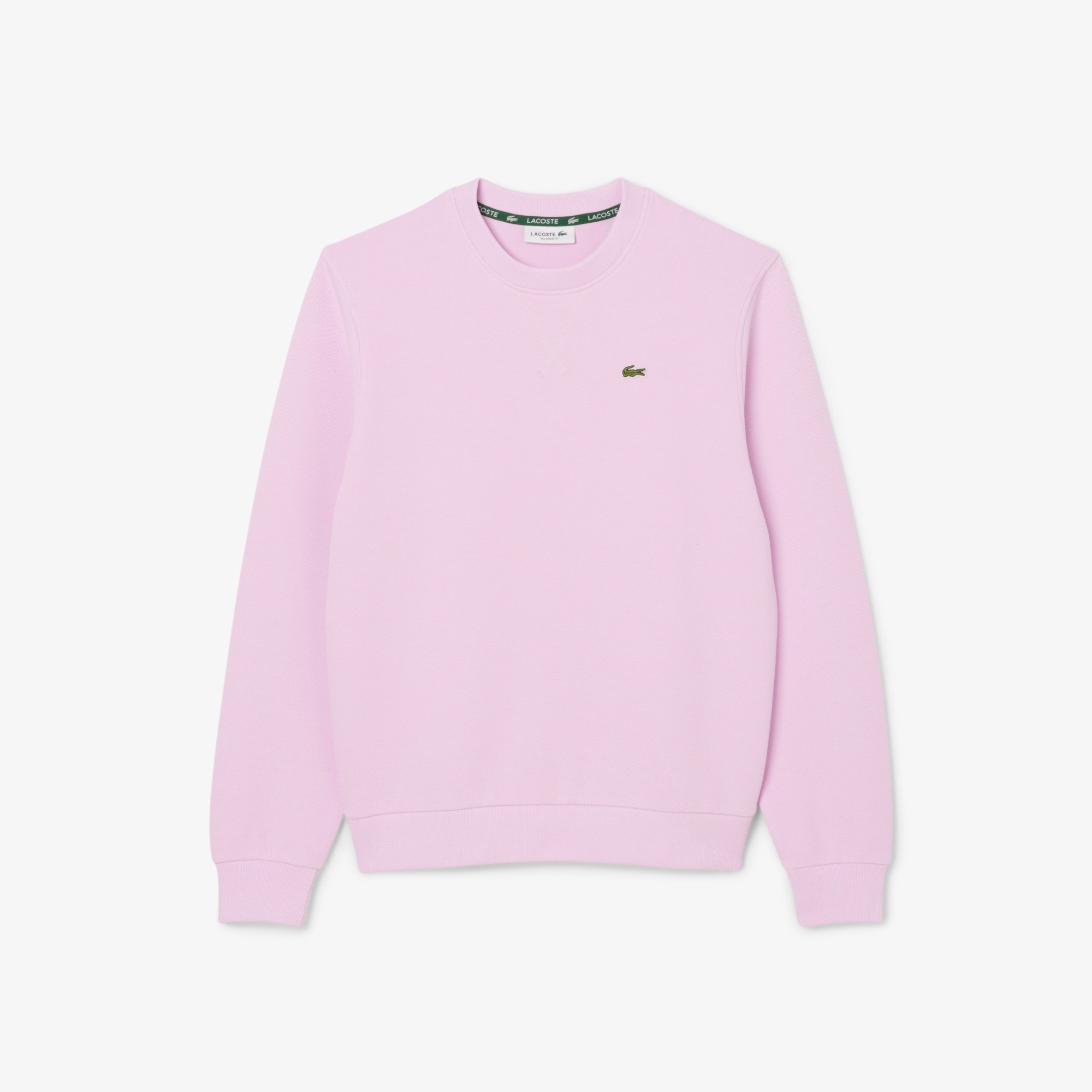 Women's Relaxed Fit Piqué Crew Neck Sweatshirt