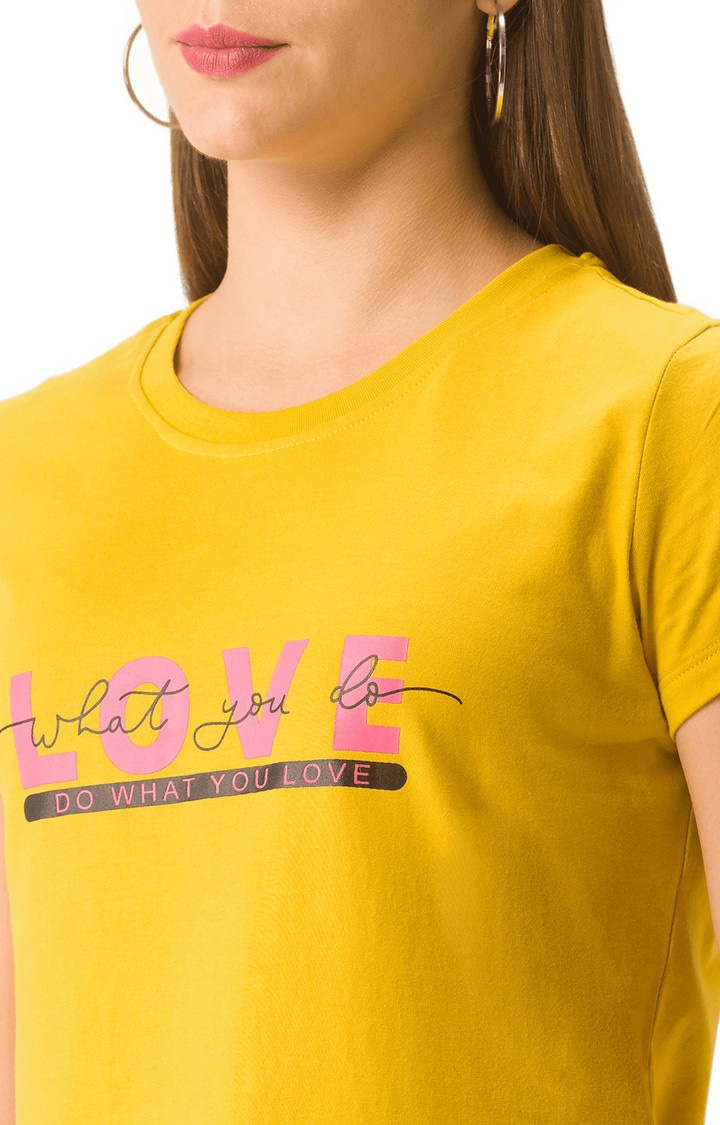 globus | Globus Mustard Printed Tshirt 5