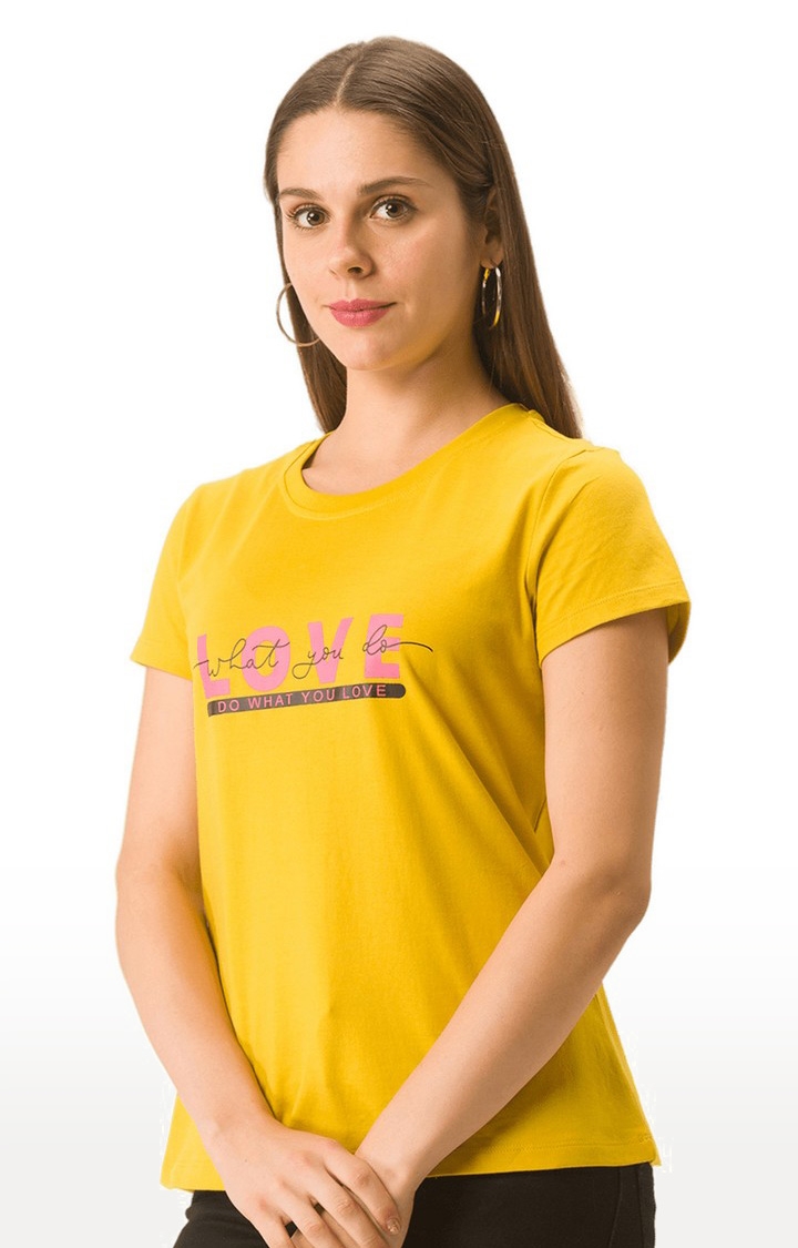 globus | Globus Mustard Printed Tshirt 3