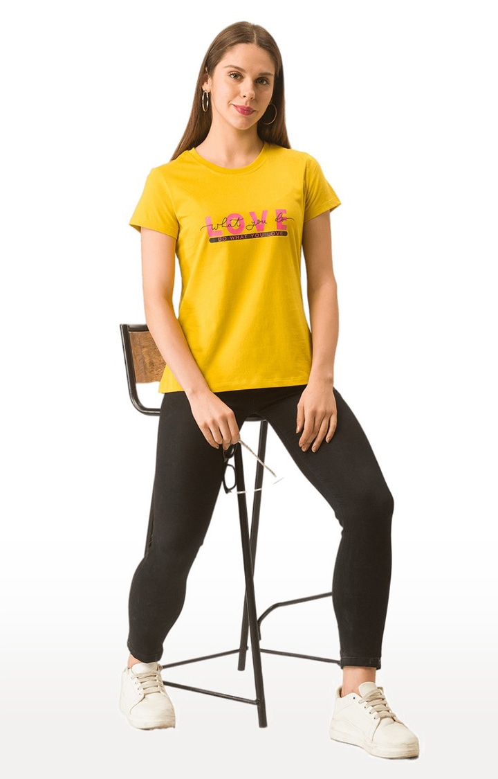 globus | Globus Mustard Printed Tshirt 2