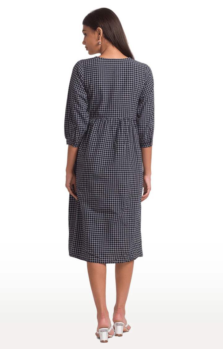 globus | Globus Black Embroidered Dress 4