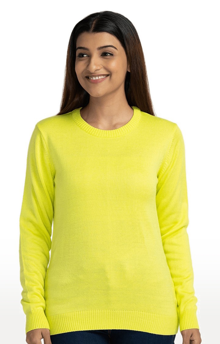 globus | Globus Green Solid Pullover Sweater 0