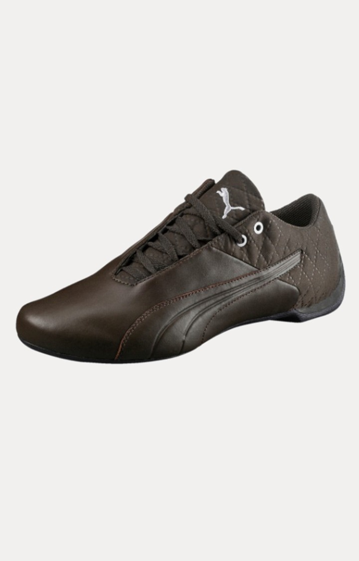 Brown Future Cat Reeng Quilted Trainers