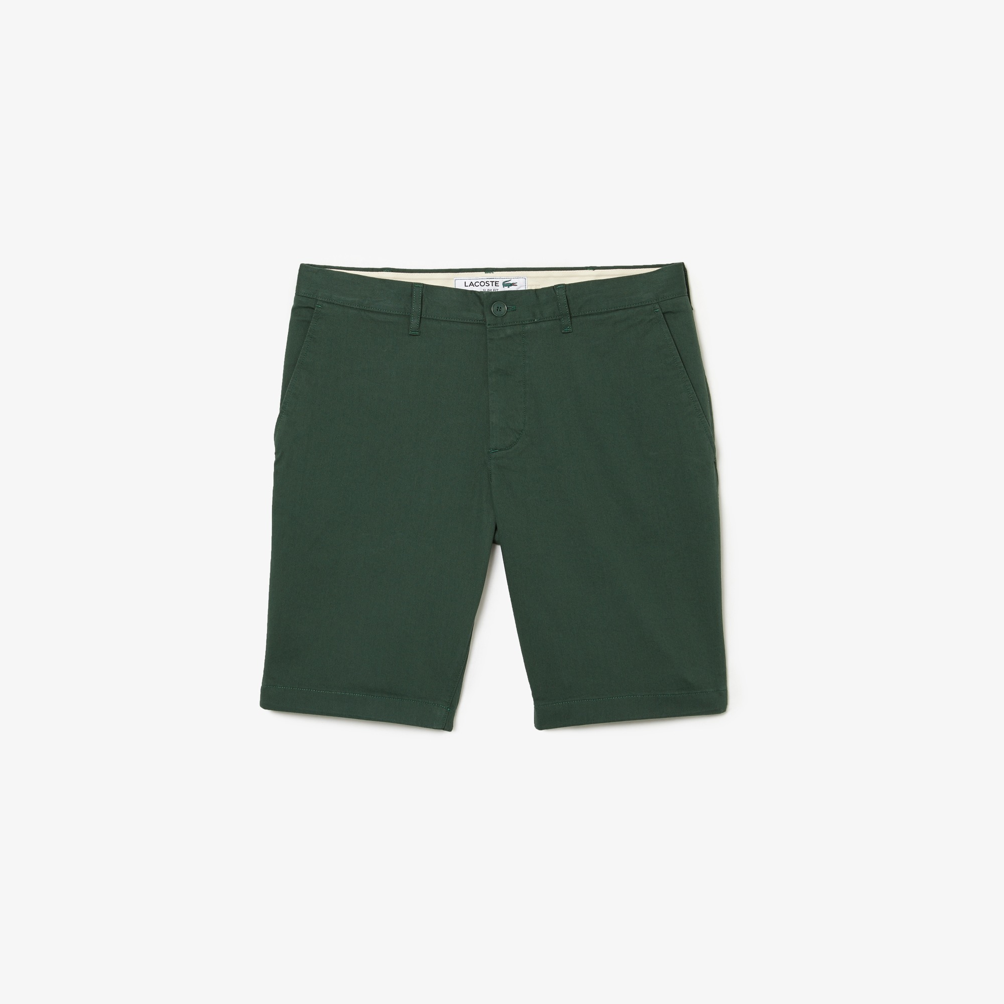 Slim Fit Stretch Cotton Shorts