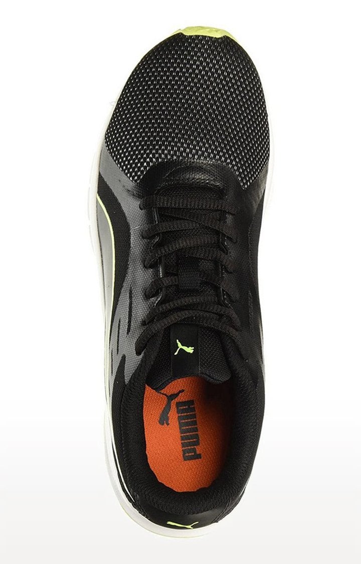 Puma black sports shoes hot sale