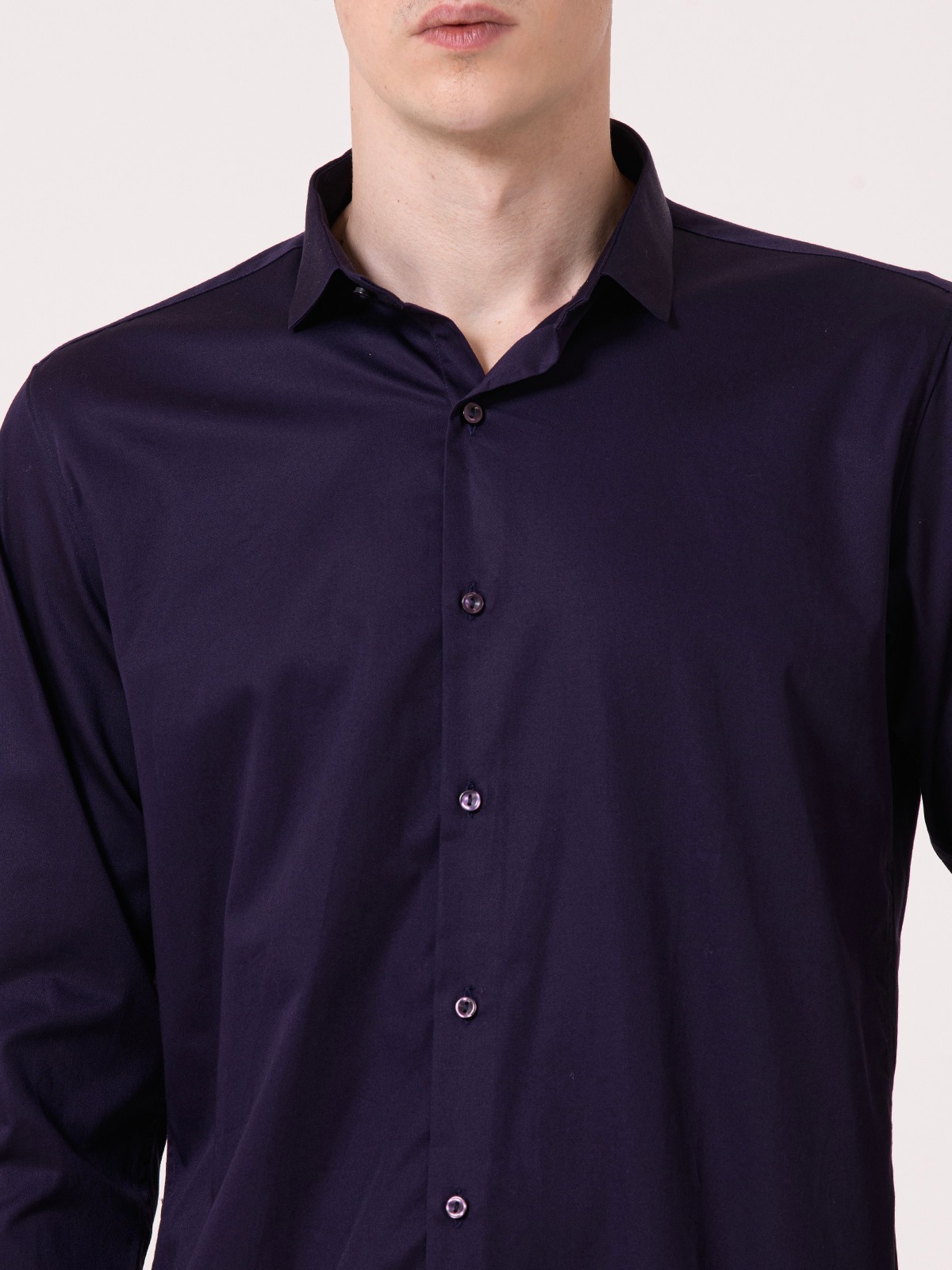 Albion Mens Ink Blue Formal Shirt