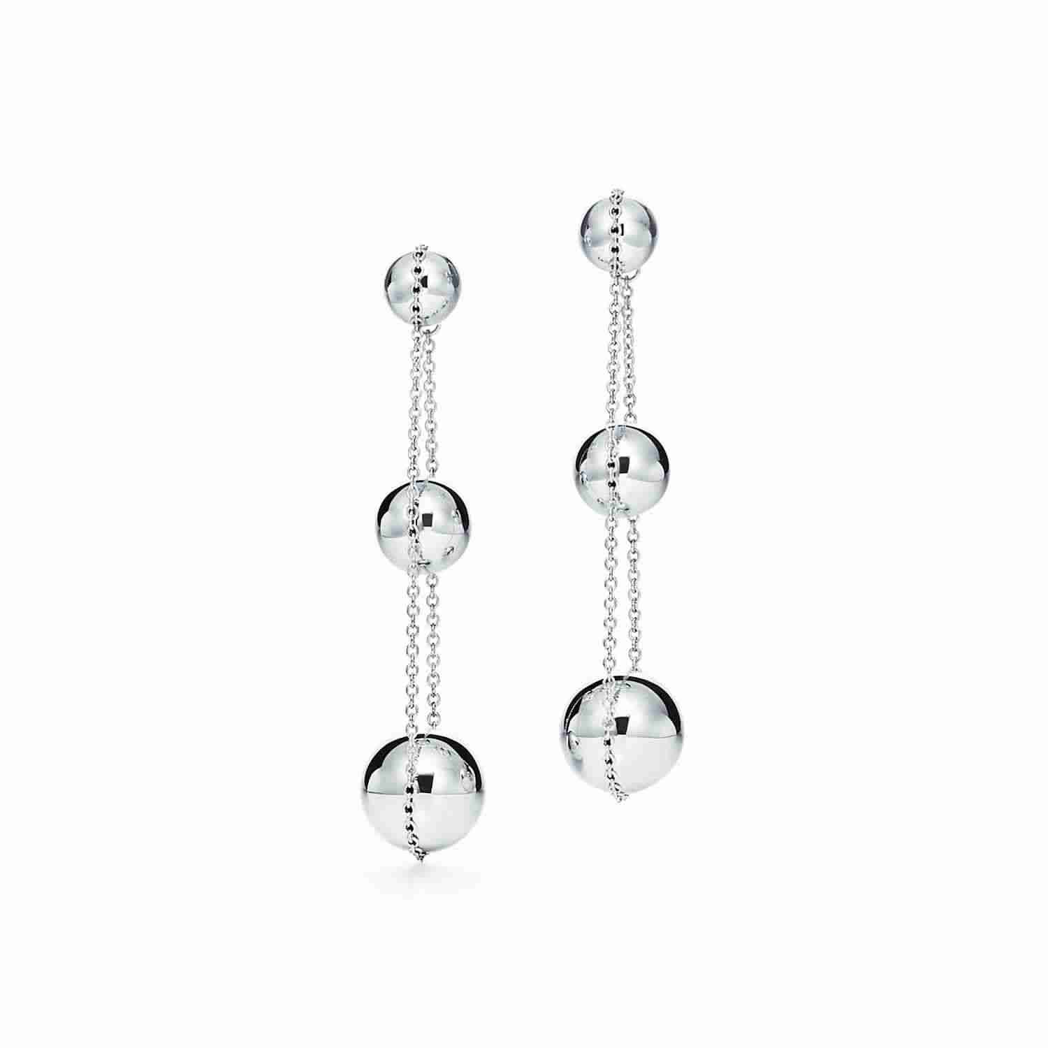Sterling Silver Triple Drop Earring