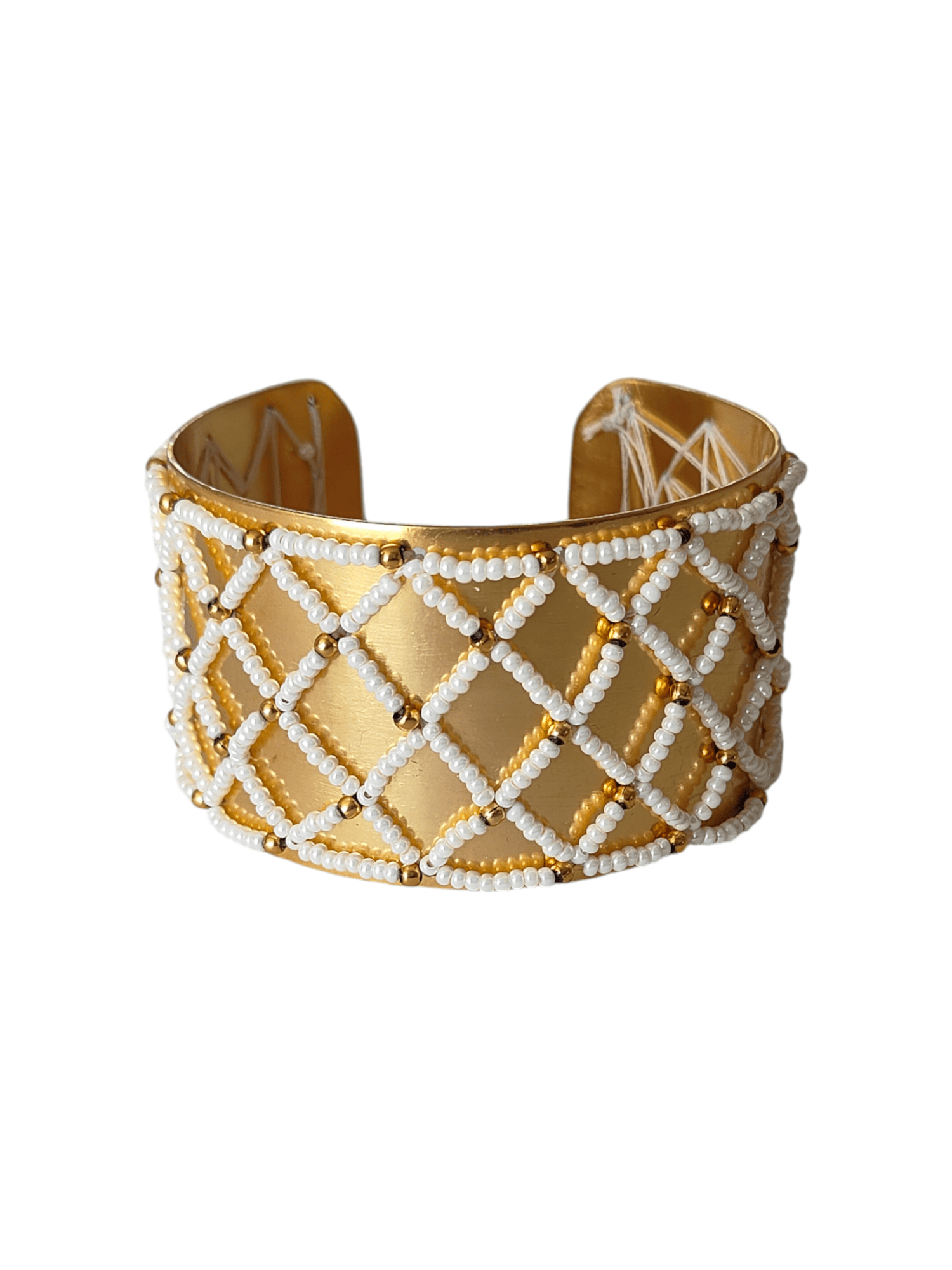 Moti Jaal-Puwai Cuff Bangle