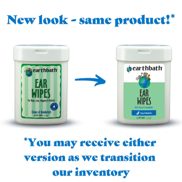 EarthBath Ear Specialty Wipes for Dogs and Cats