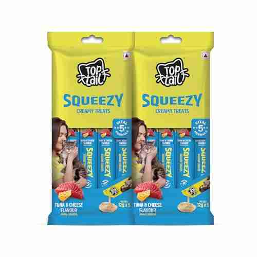 Top tail | Top tail Creamy Cat Treats Tuna & Cheese Flavour - 60g