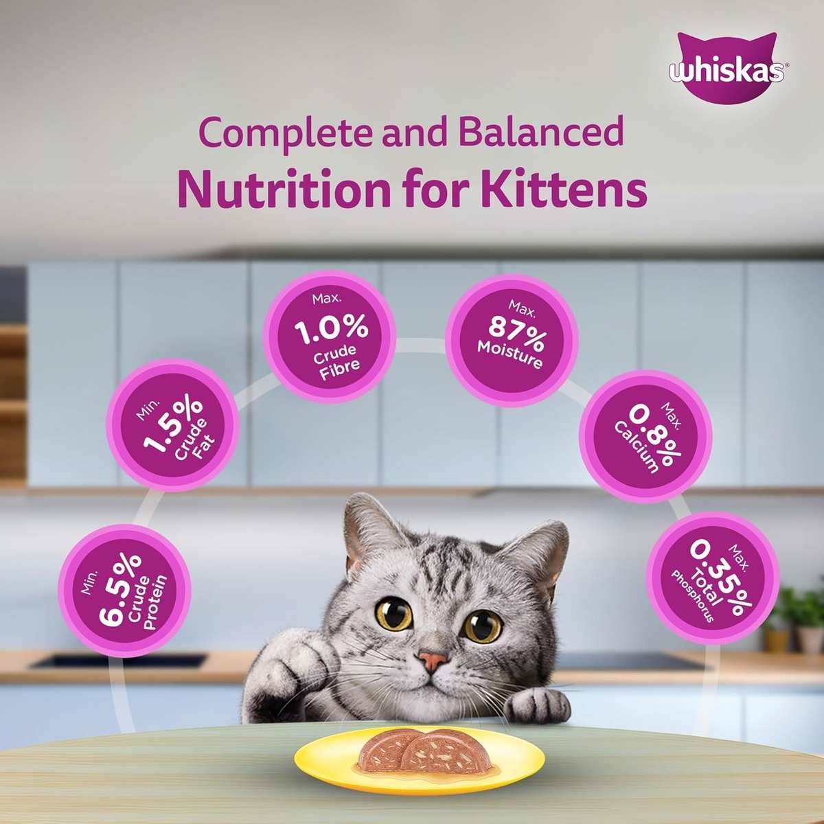 Whiskas Tune & White Fish in Jelly Wet Cat (1+ year) Food, 80g