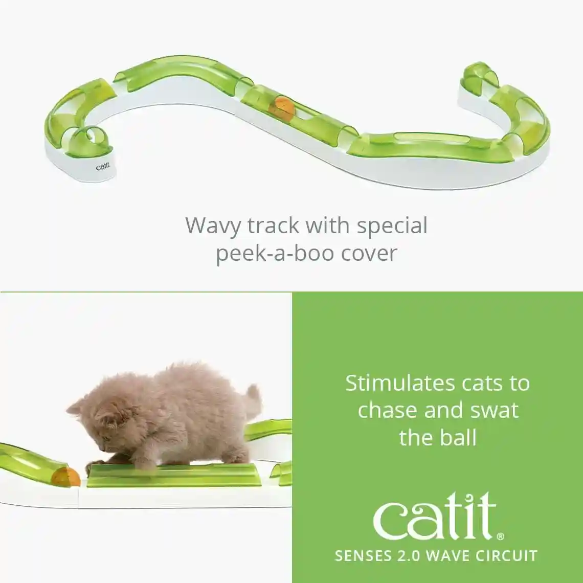 Catit Senses 2.0 Wave Circuit, Cat Play Toys