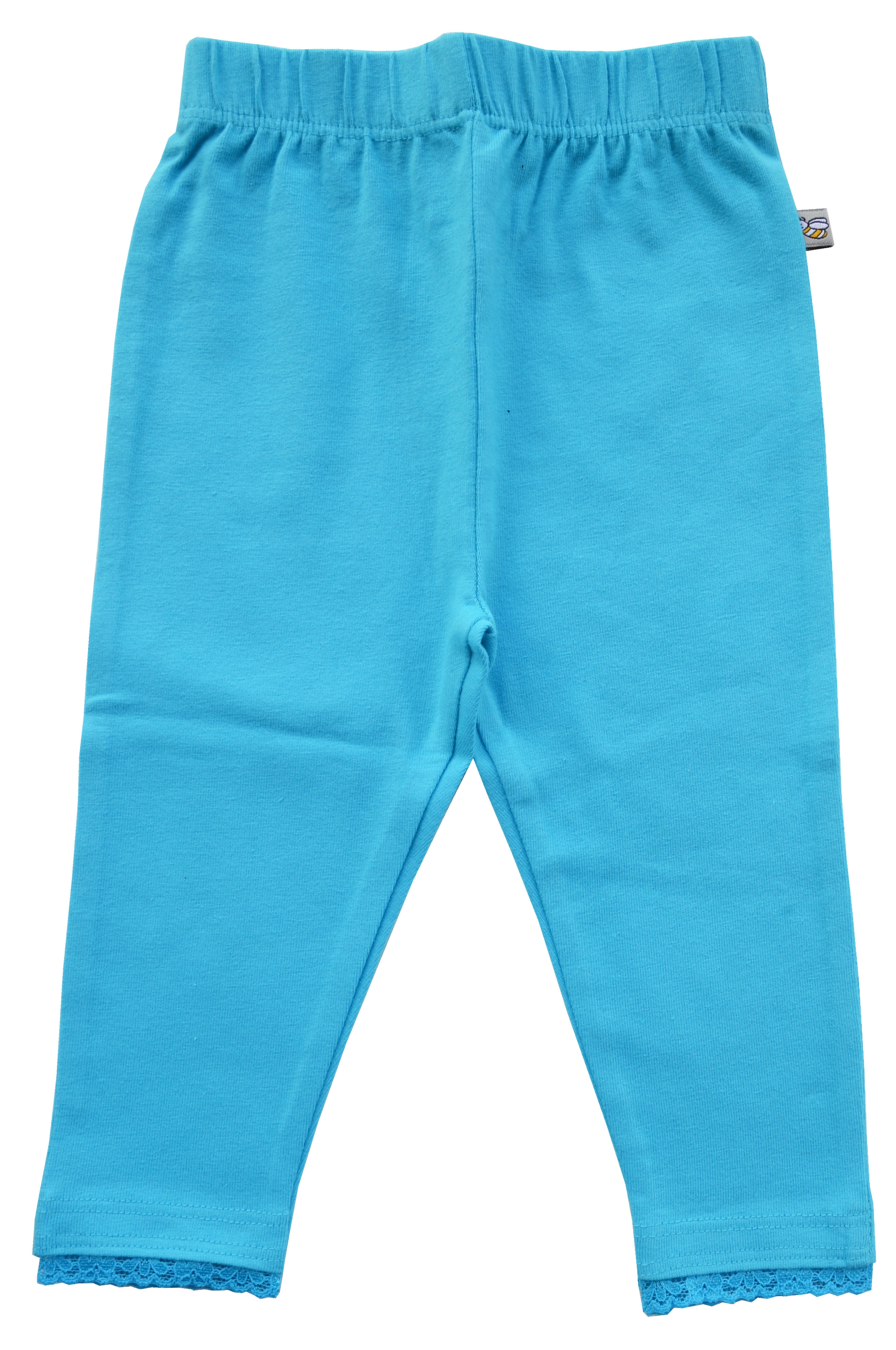 Babeez | Girls Aqua Solid Leggings (95% Cotton 5%Elasthan Jersey) undefined