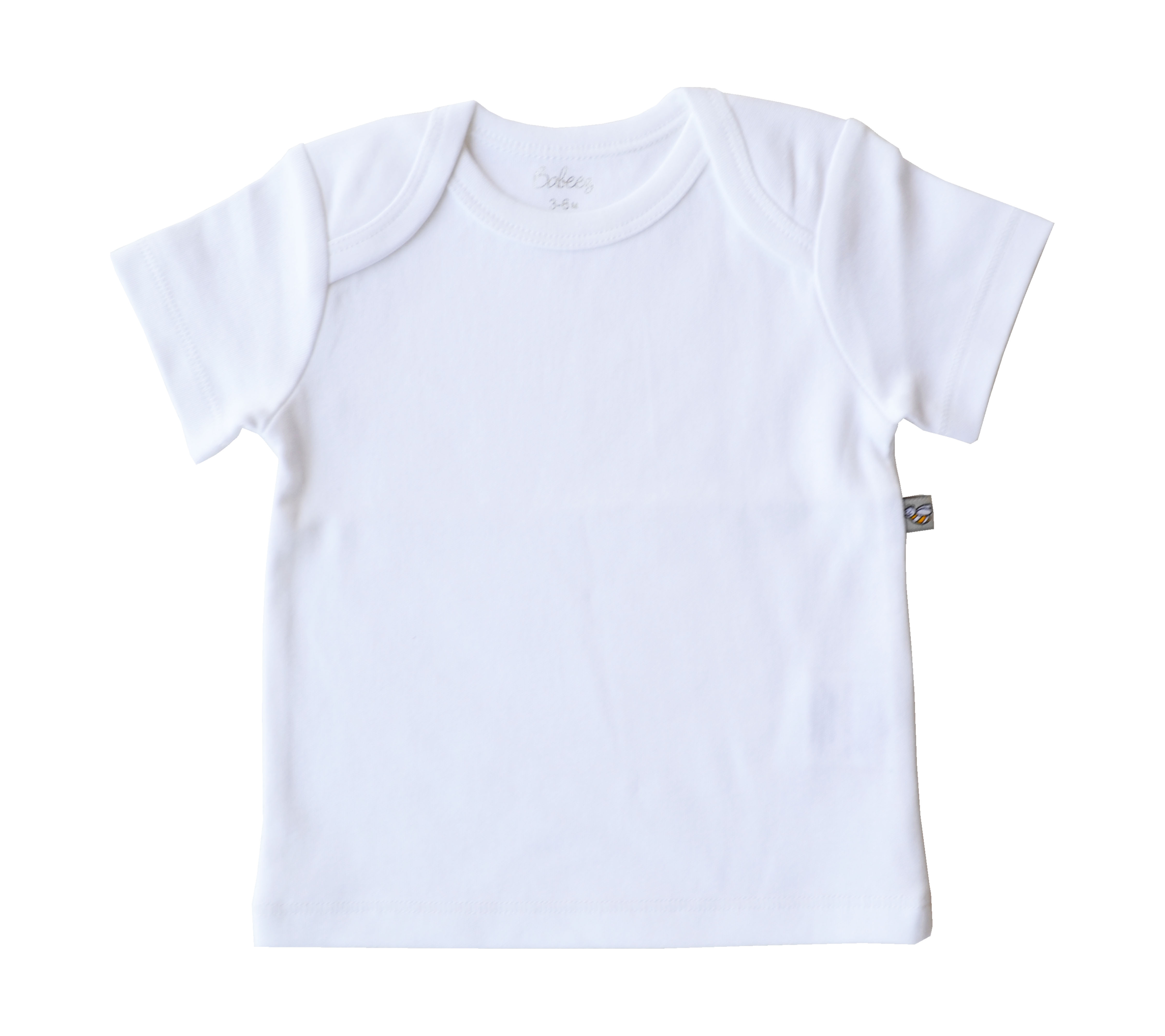 White Short Sleeve Top (100% Cotton Interlock Biowash)