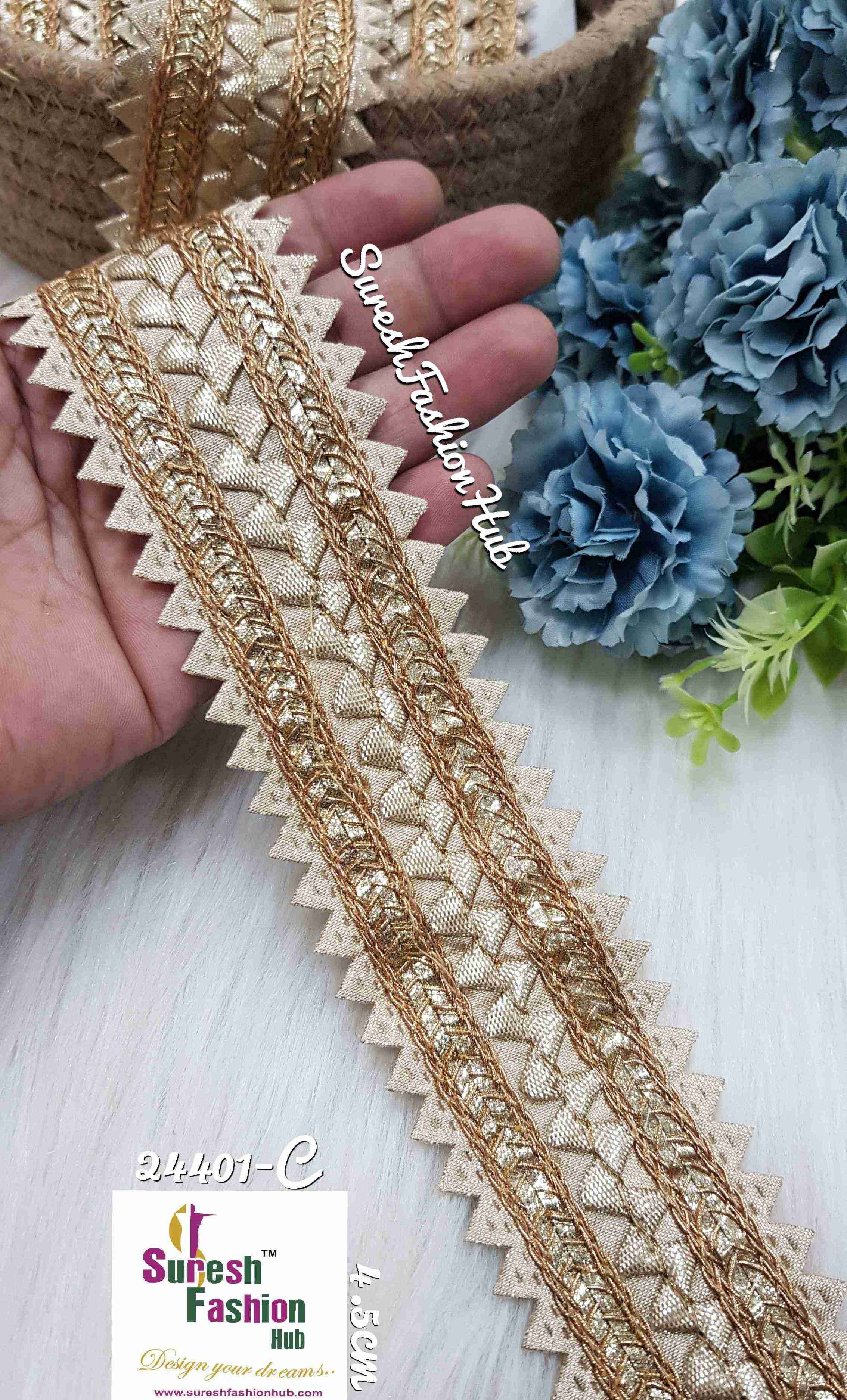 Golden top lace design