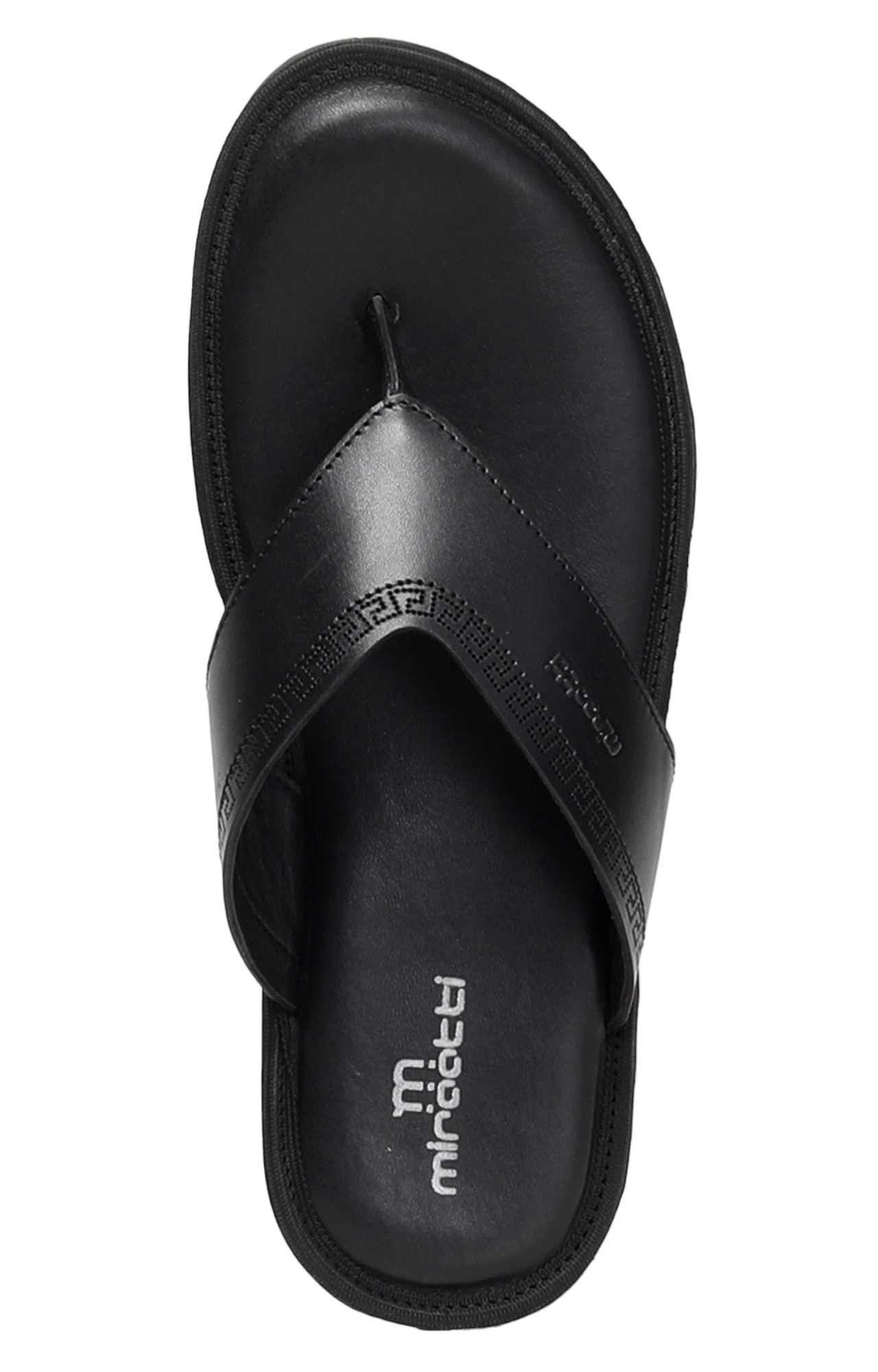 Men Black Ultra-Comfort Casual Flip-Flops