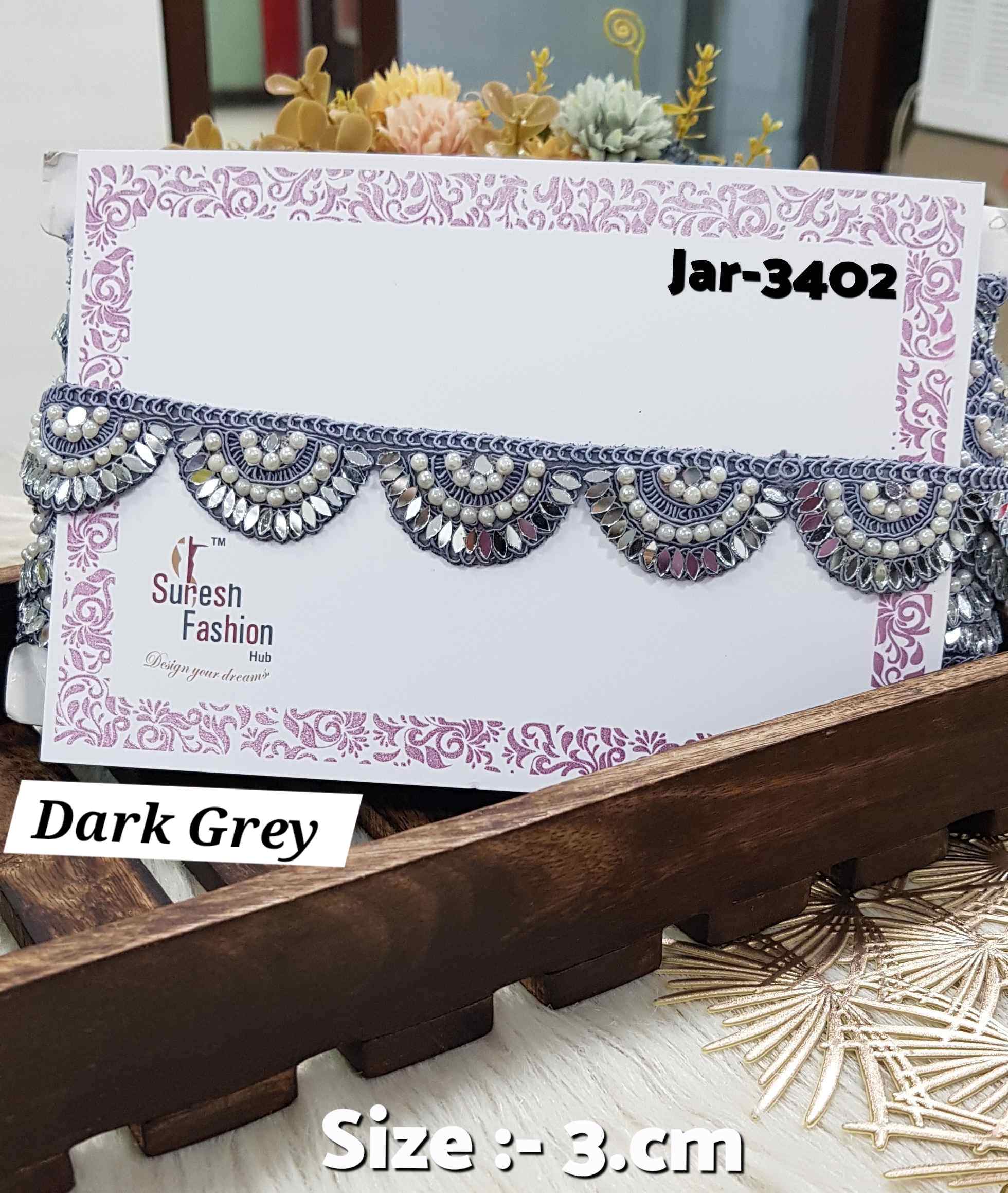 "Elegant One-Sided Scalloped Lace Trim - Designer Fashion Lace"