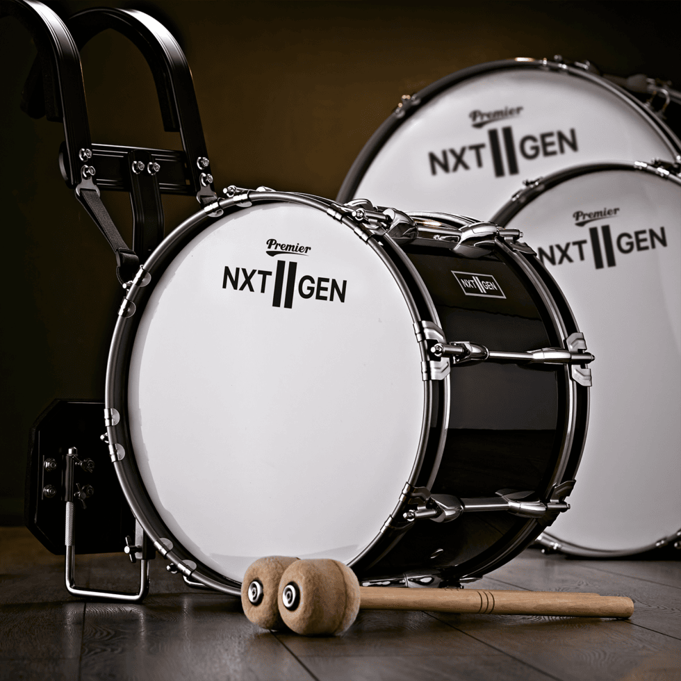 Premier NXT GEN 5-Piece Complete Acoustic Drum Kit, 22" Bass Drum, Black 2