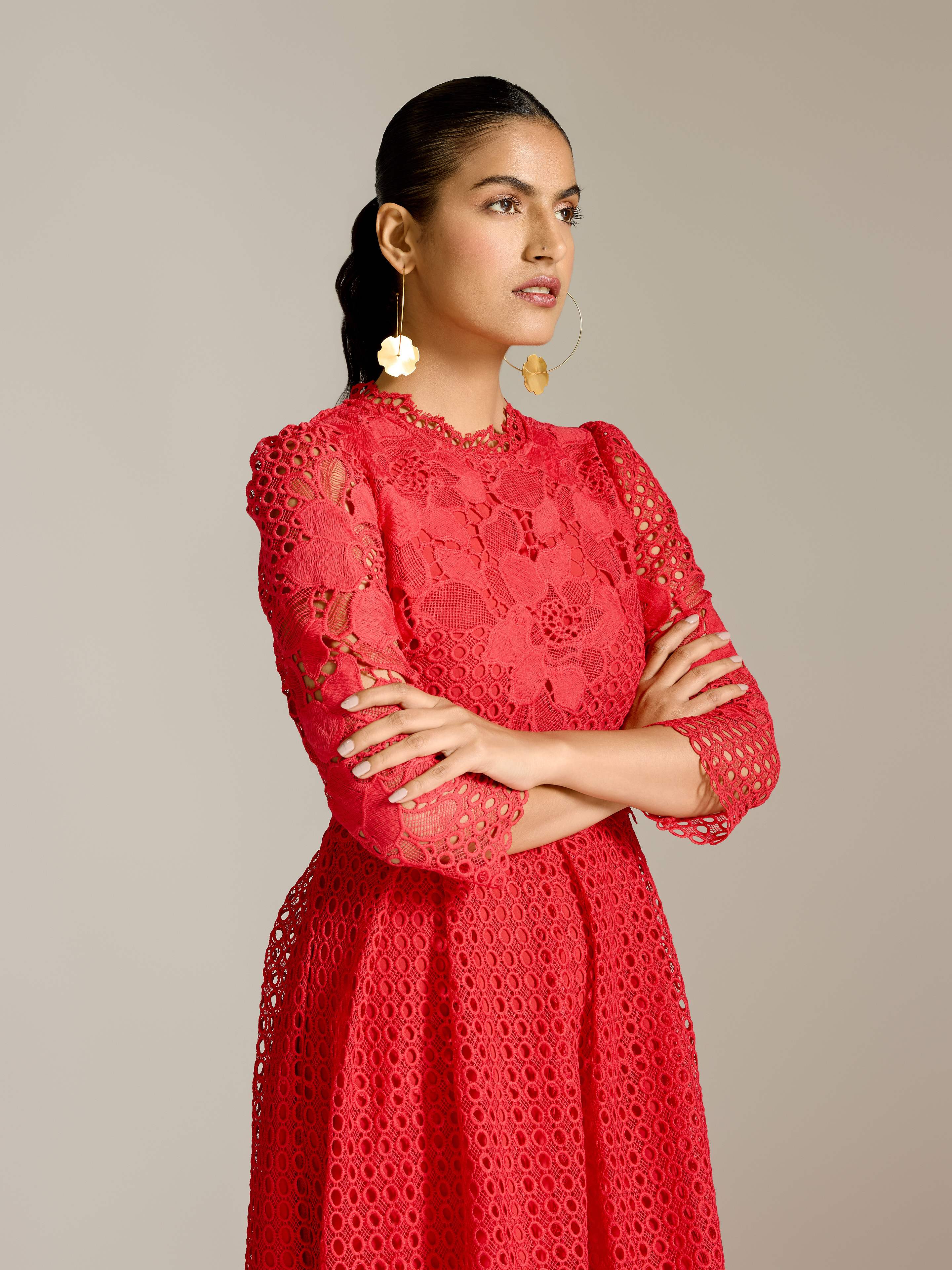 Red Marin Long Dress